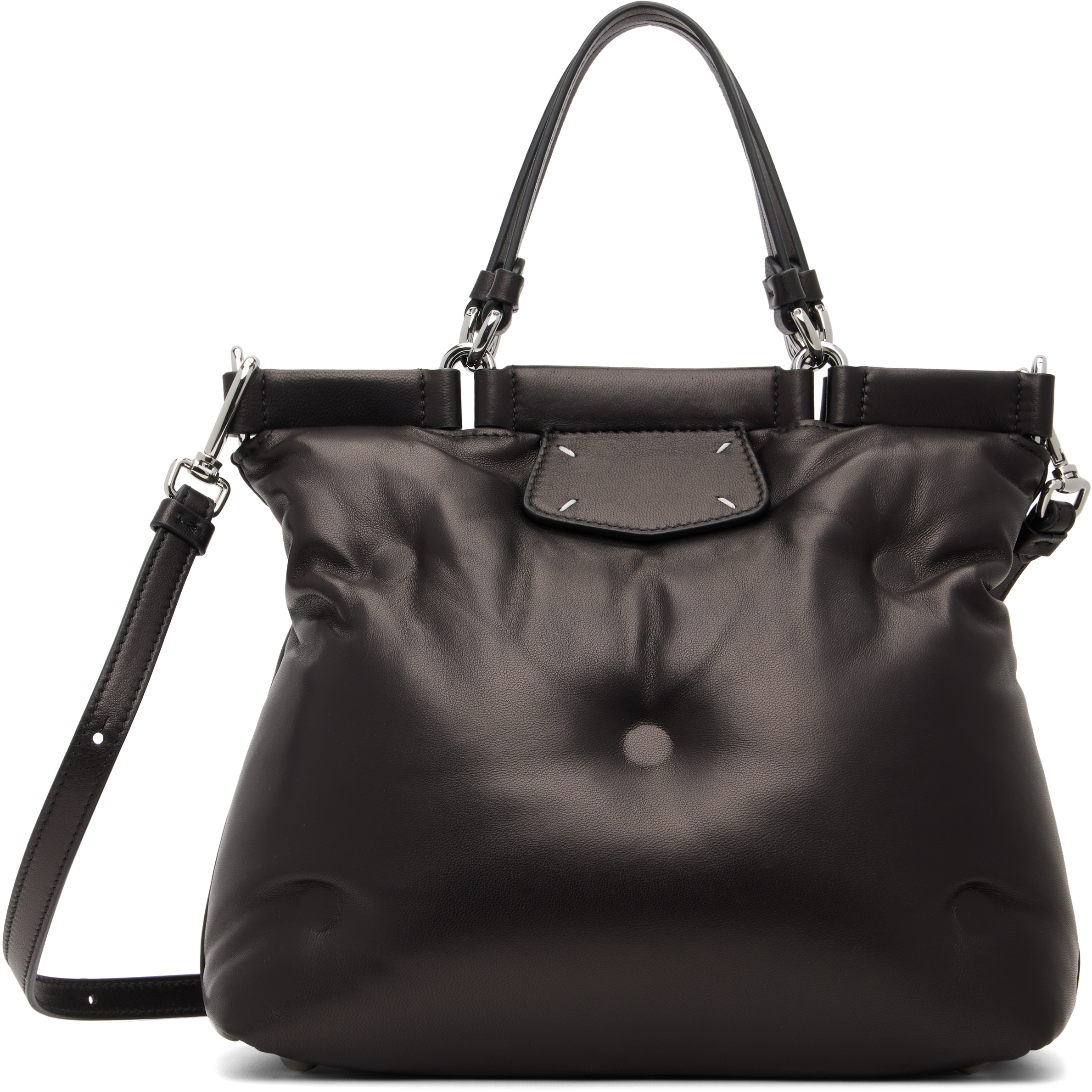 Maison Margiela Glam Slam 3WAY ブラック Black Glam Slam Shopping Small Bag by Maison Margiela on Sale