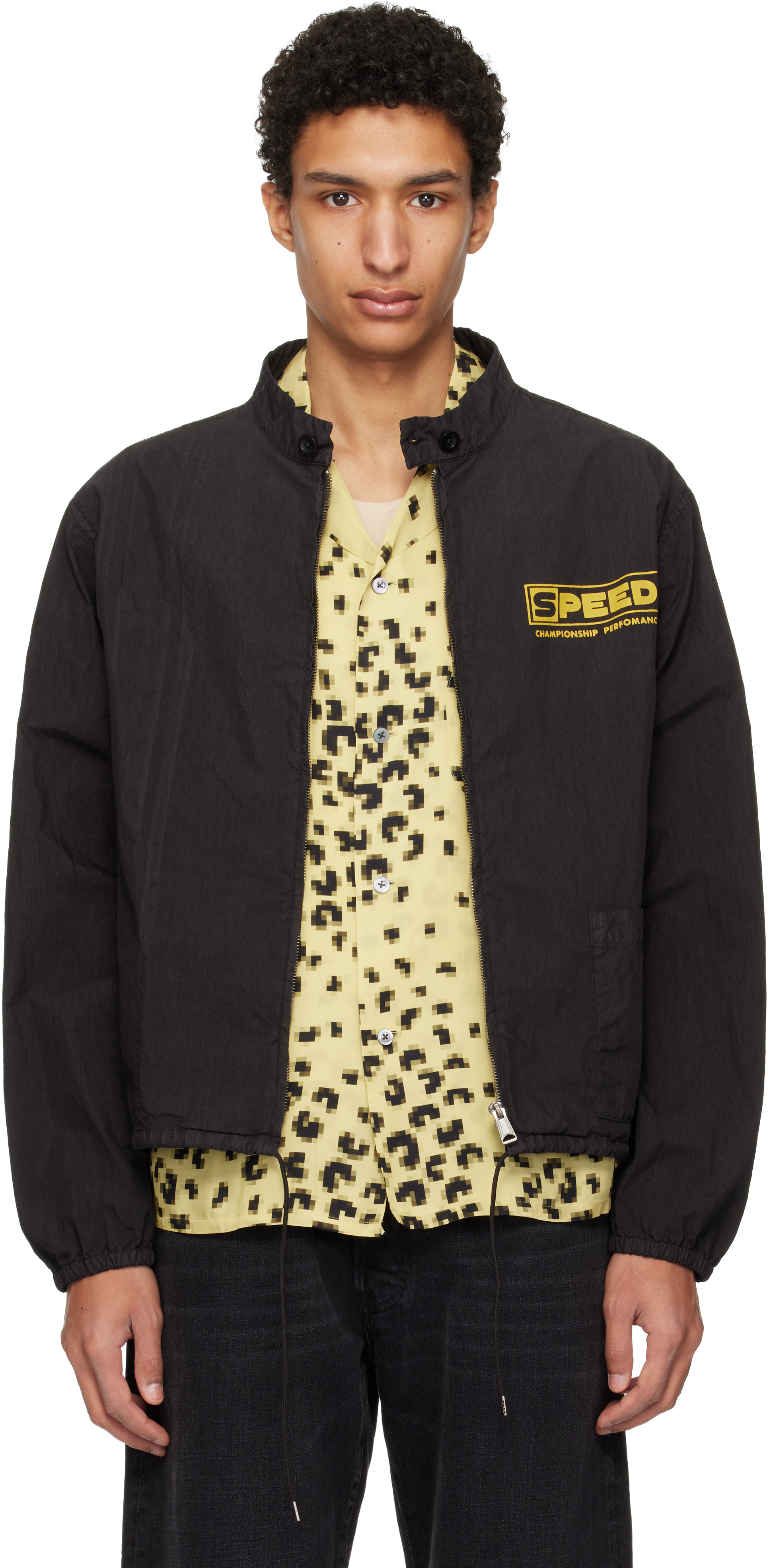 Maison Margiela: Black Vintage-Style Sportswear Jacket | SSENSE