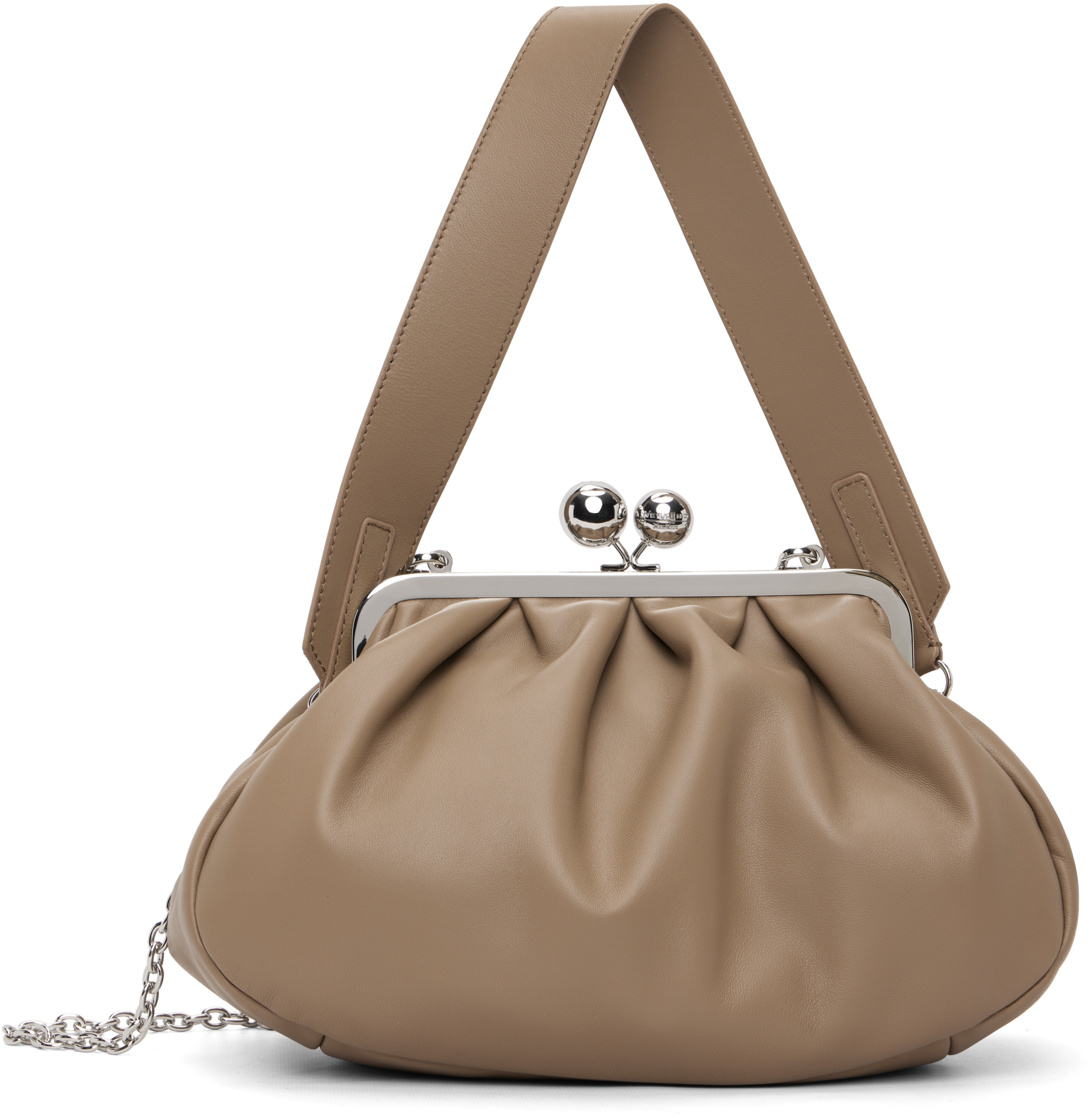 Weekend Max Mara: Taupe Cubico Bag | SSENSE