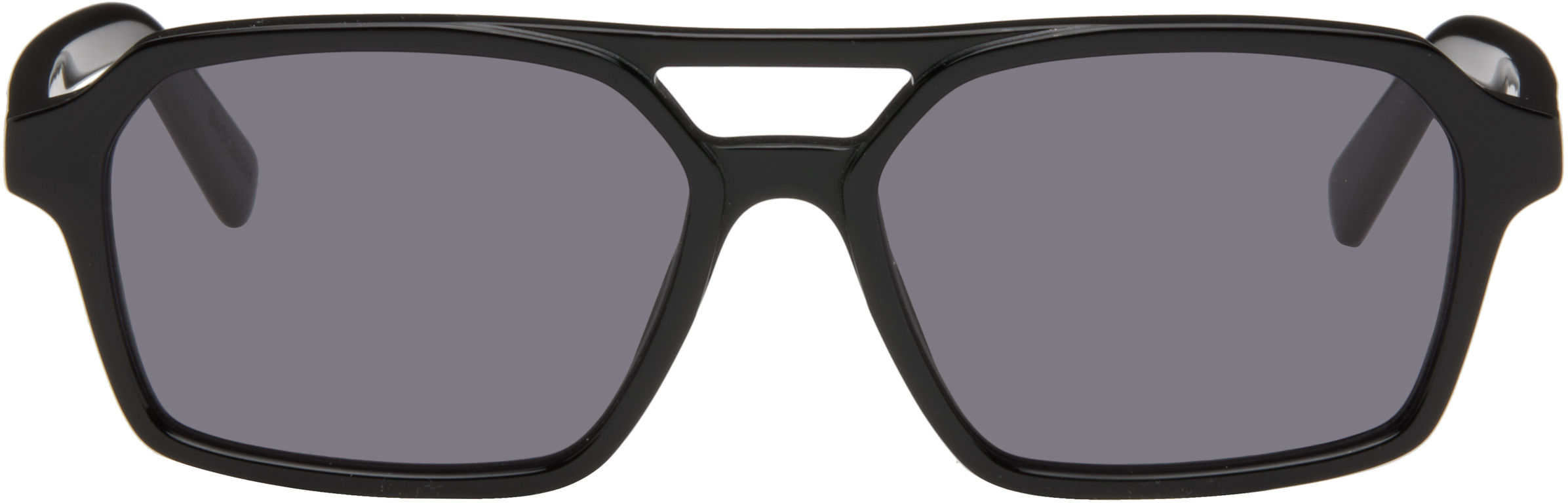 MM6 Maison Margiela: Black 5 Sunglasses | SSENSE Canada