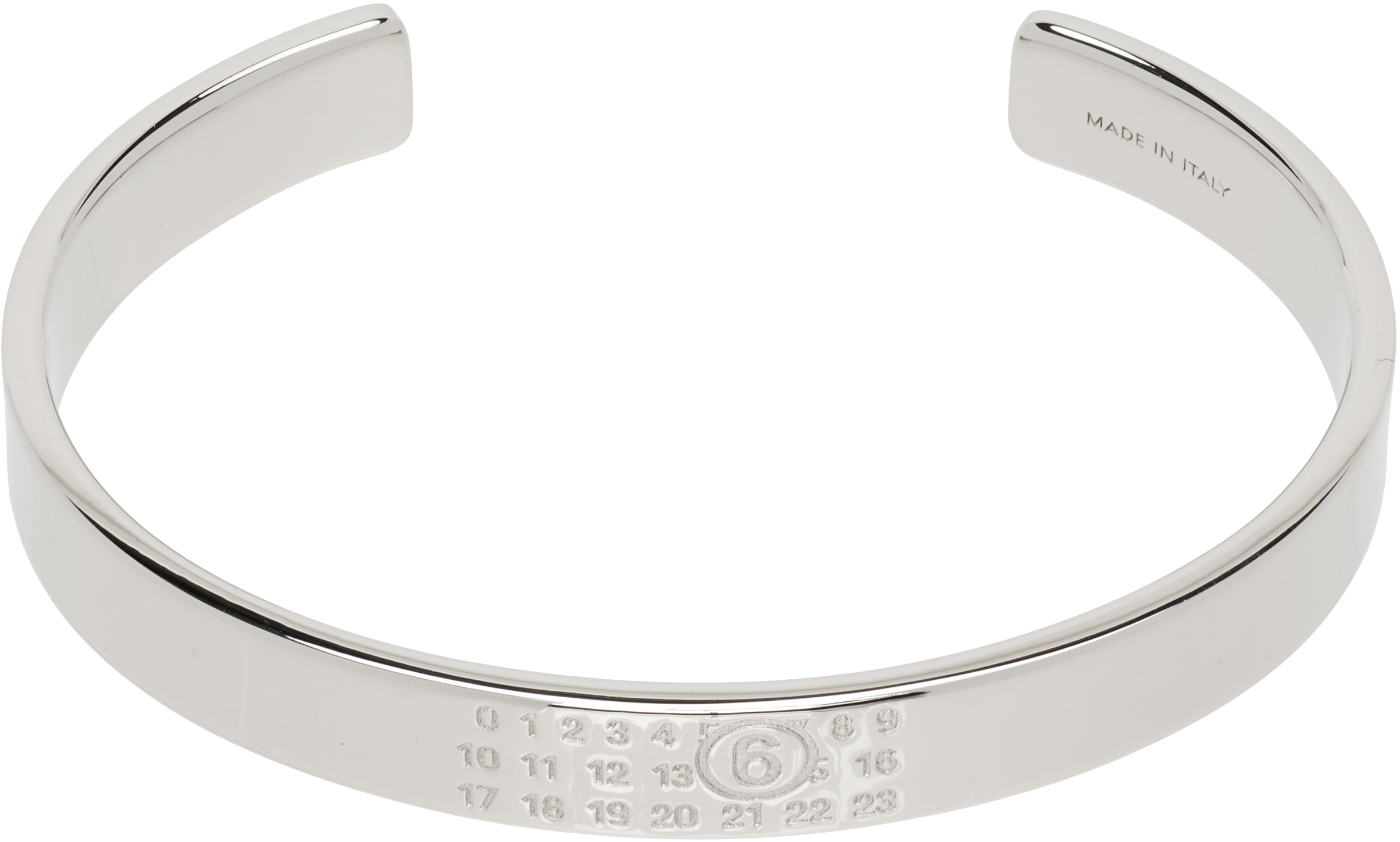 Numerical Minimal Signature Cuff Bracelet by MM6 Maison Margiela