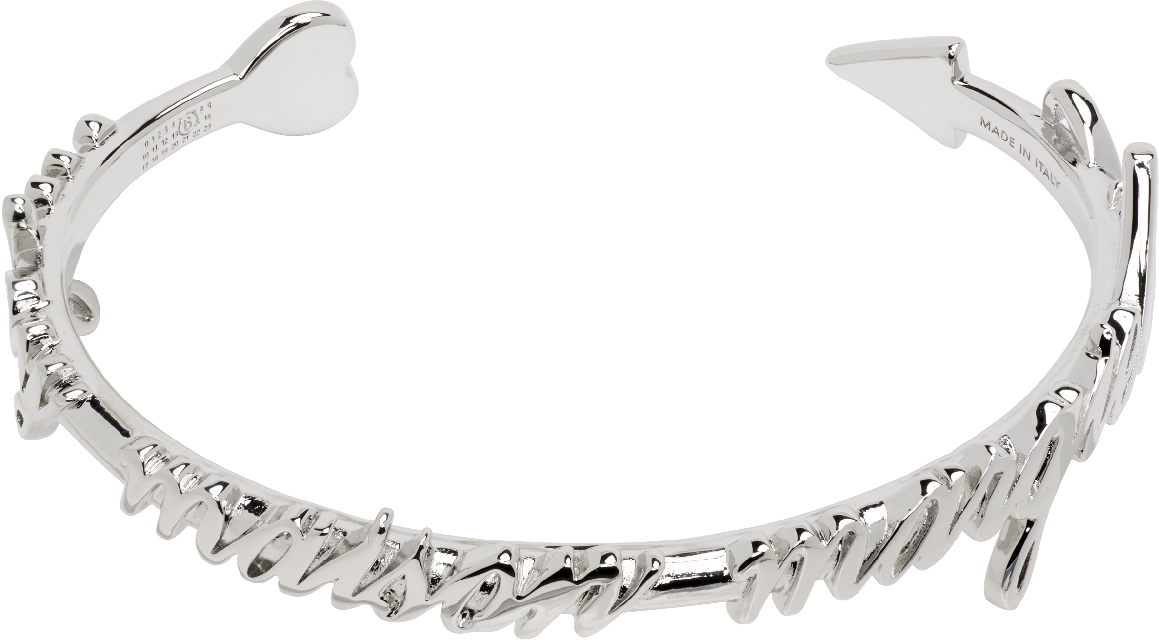 Maison Margiela mm6 カフブレスレット MM6 Maison Margiela: 'Enjoy MM6' Arrow カフブレスレット | SSENSE 日本
