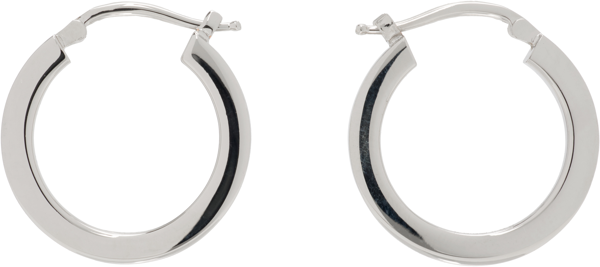 MM6 Maison Margiela: Numeric フープピアス | SSENSE 日本