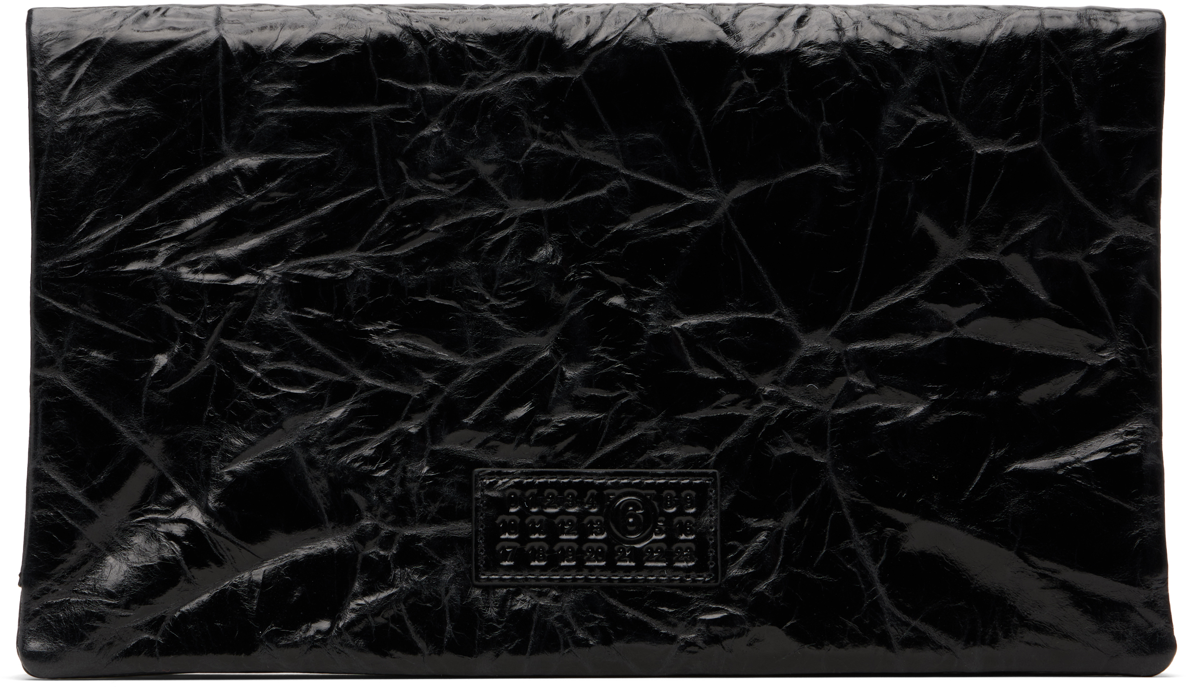MM6 Maison Margiela: Black Numeric Pouch | SSENSE Canada