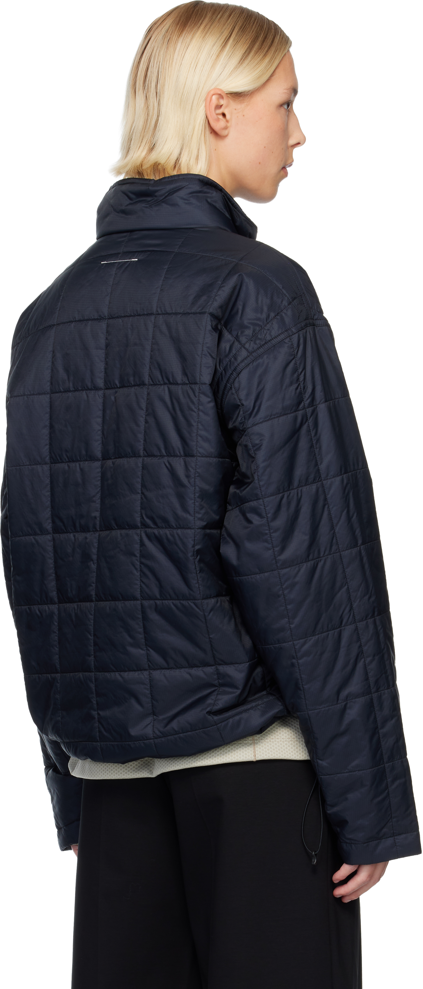 Mm6 Maison Margiela Black Salomon Edition Ripstop Reversible Jacket In Blue