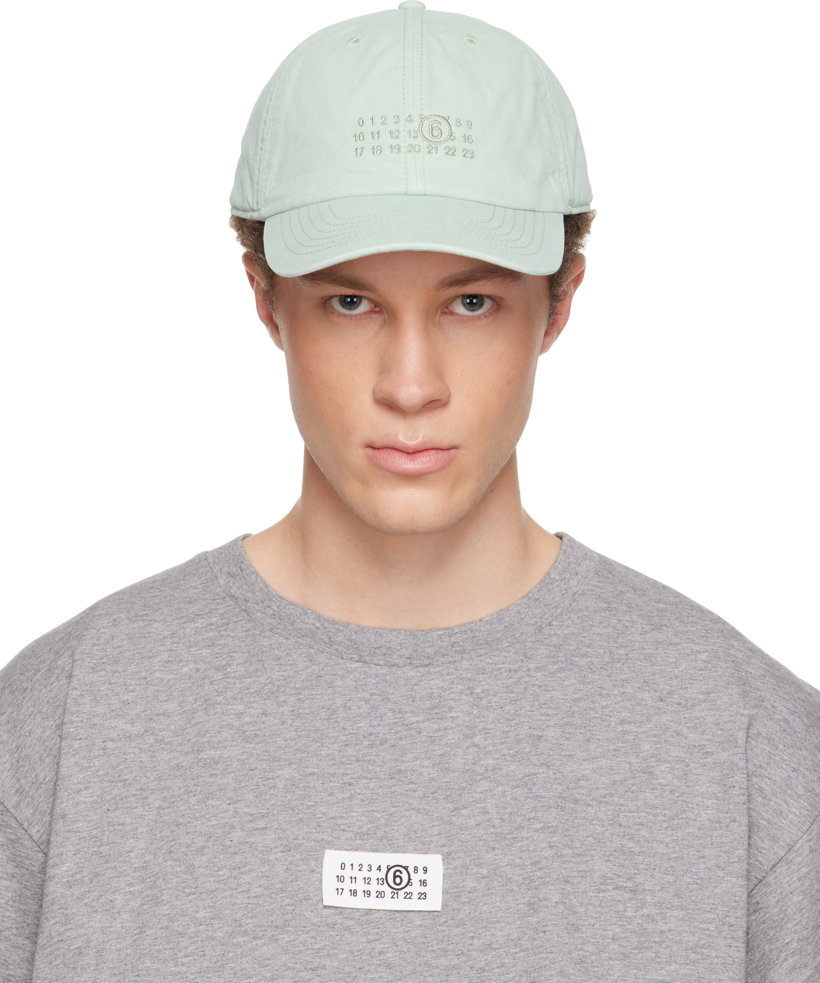 Green Embroidered Logo Cap