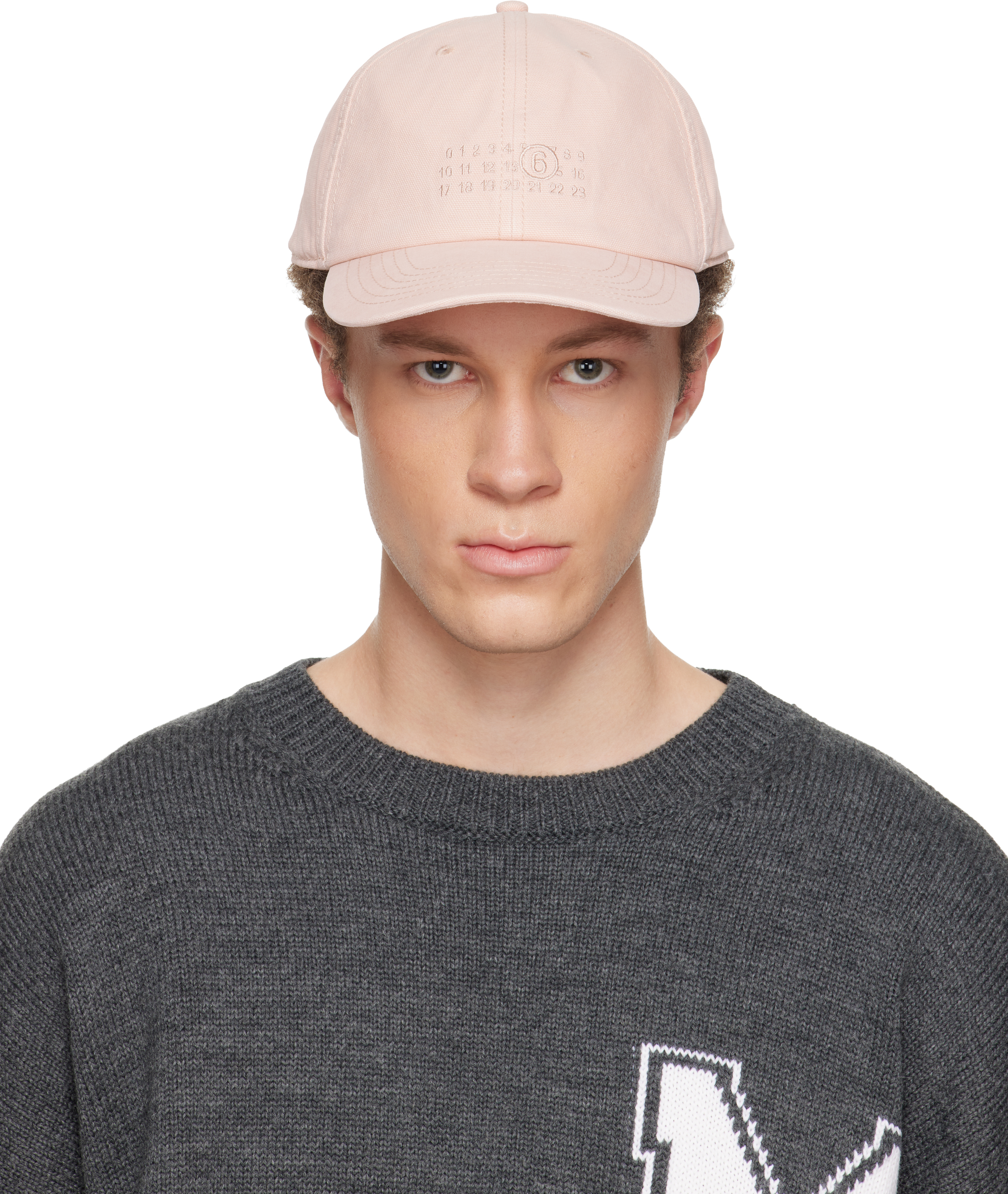 Pink Embroidered Logo Cap