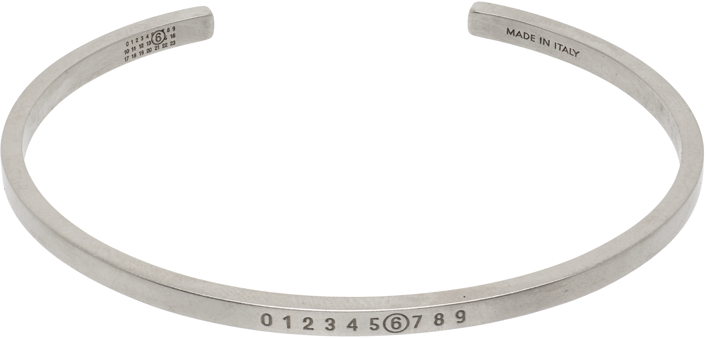MM6 Maison Margiela: Numeric Minimal Signature カフブレスレット