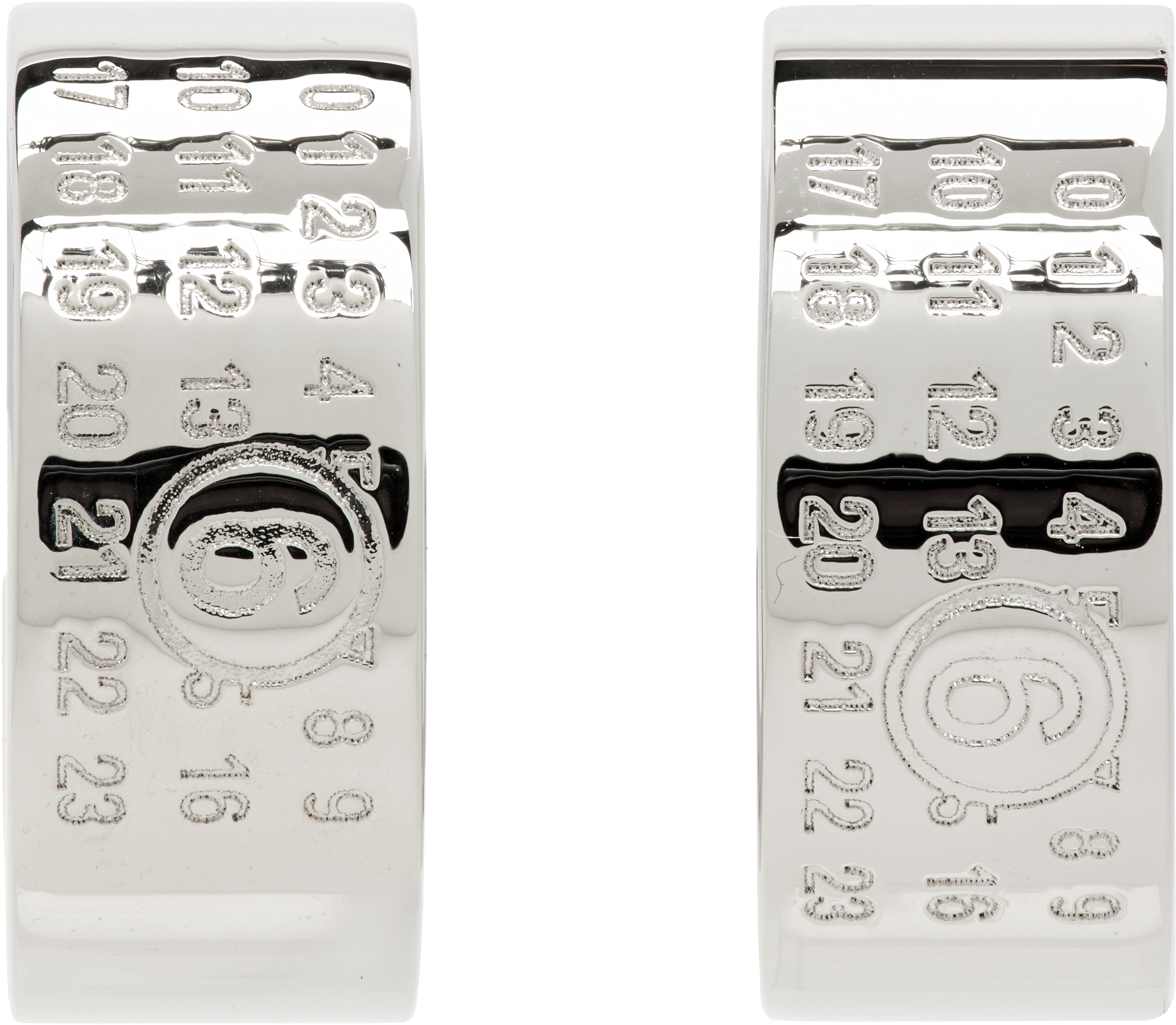 MM6 Maison Margiela: Numeric Minimal Signature フープピアス