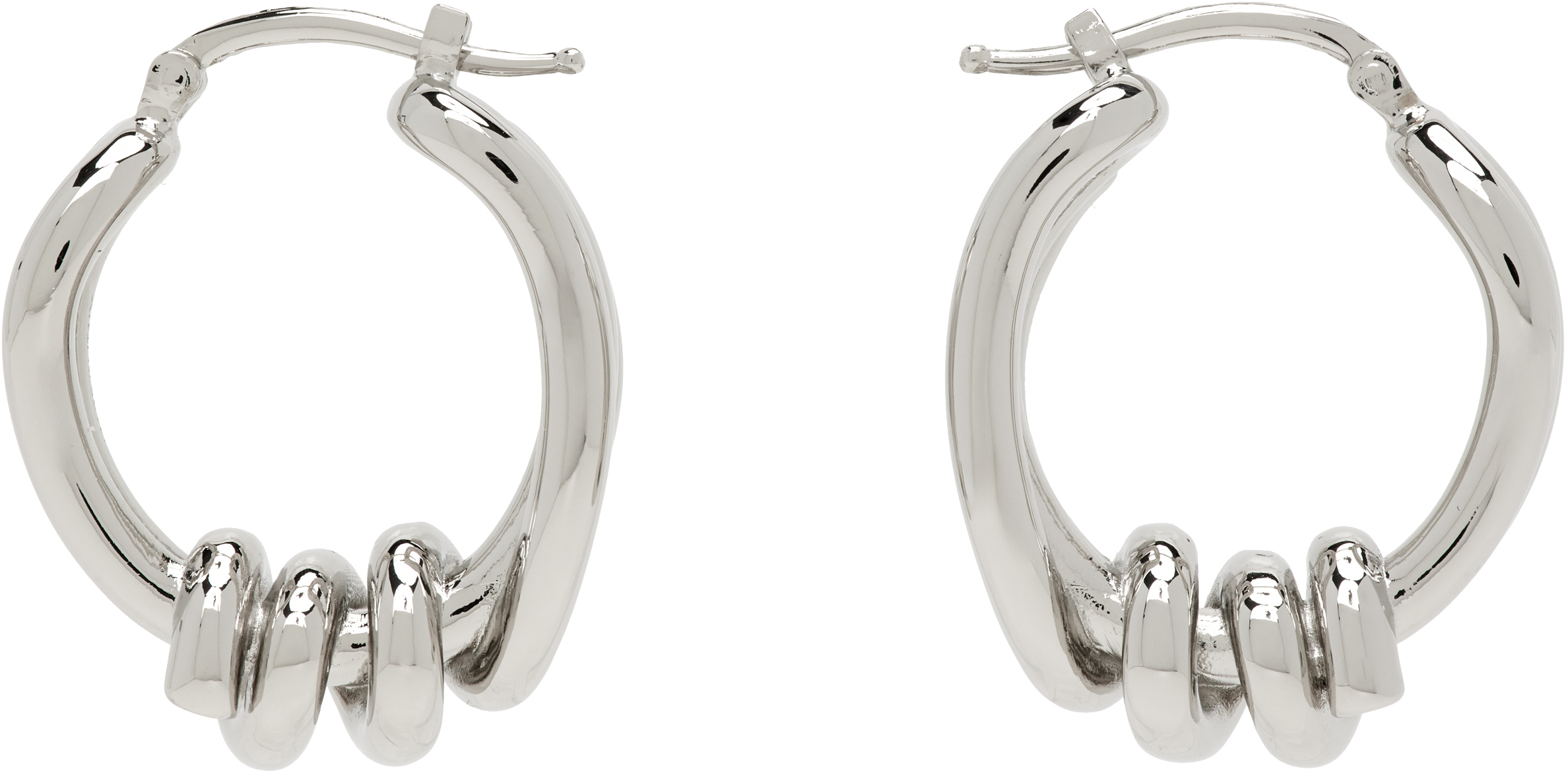 MM6 Maison Margiela: Knot ピアス | SSENSE 日本