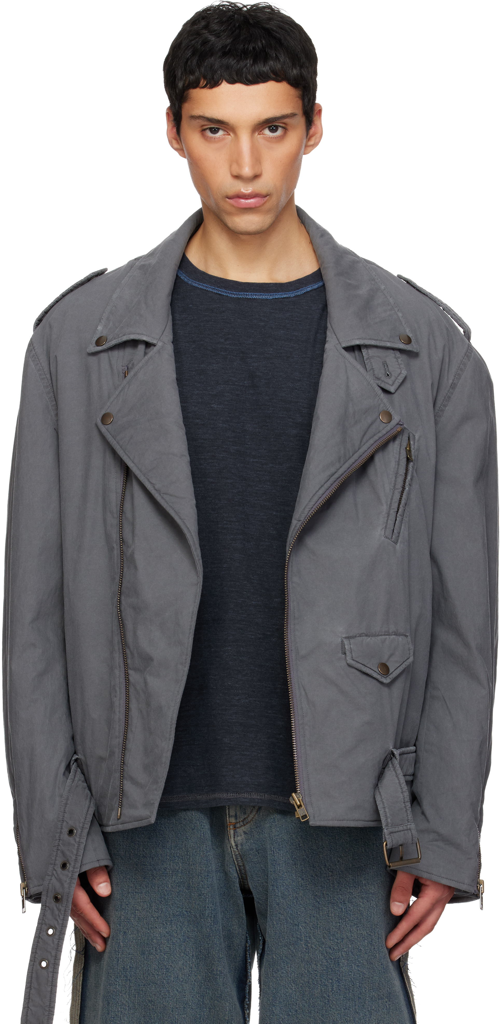 MM6 Maison Margielaのグレー スポーツ ジャケットがセール中