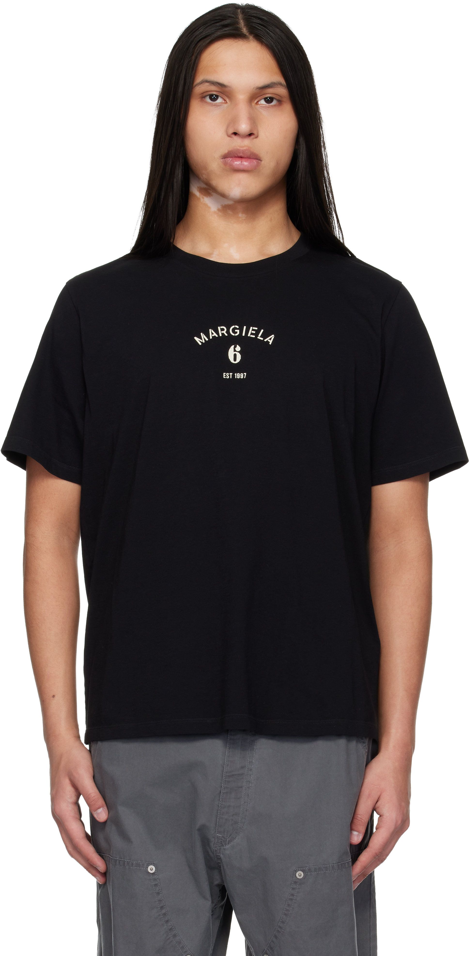 MM6 Maison Margiela Black Logo T-shirt