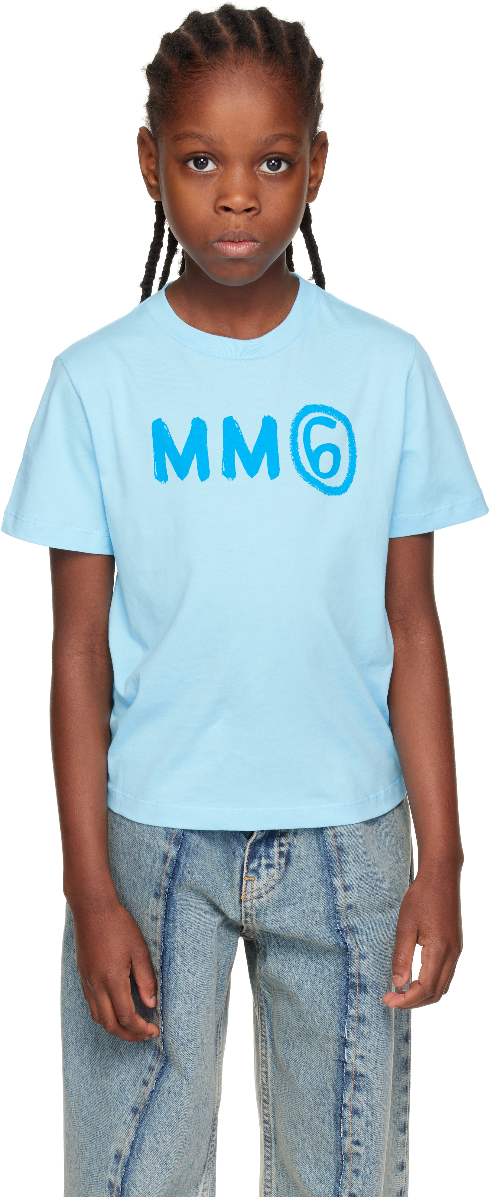 Three-Pack Kids Multicolor Printed-Logo T-shirts by MM6 Maison