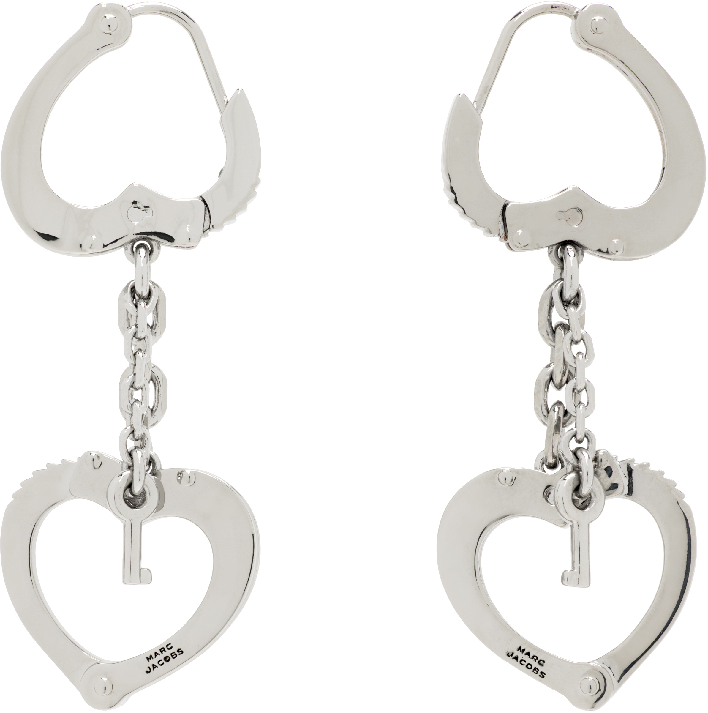 Marc Jacobs: Heart Handcuff ピアス | SSENSE 日本