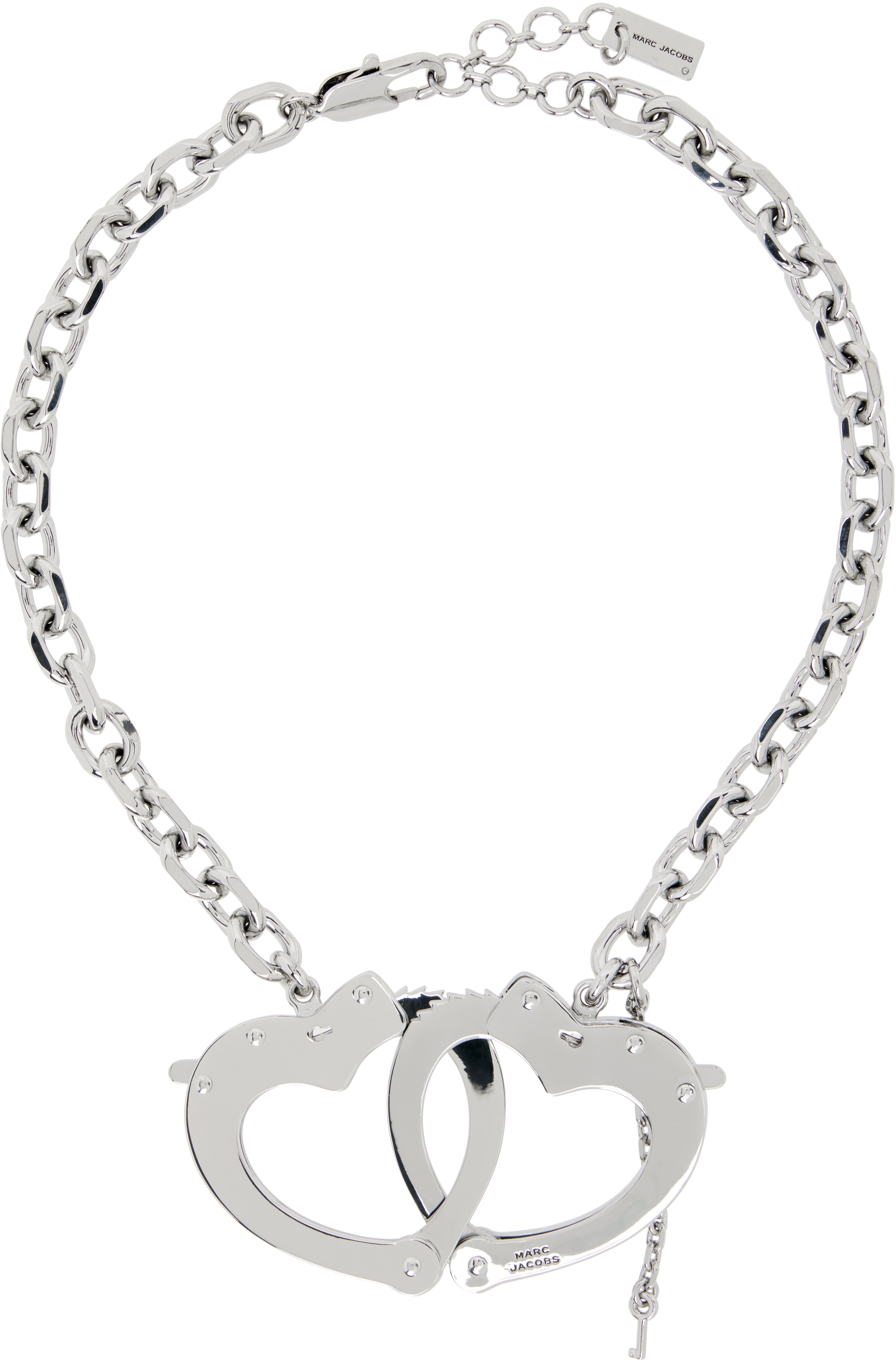 Marc Jacobs: Heart Handcuff Necklace | SSENSE