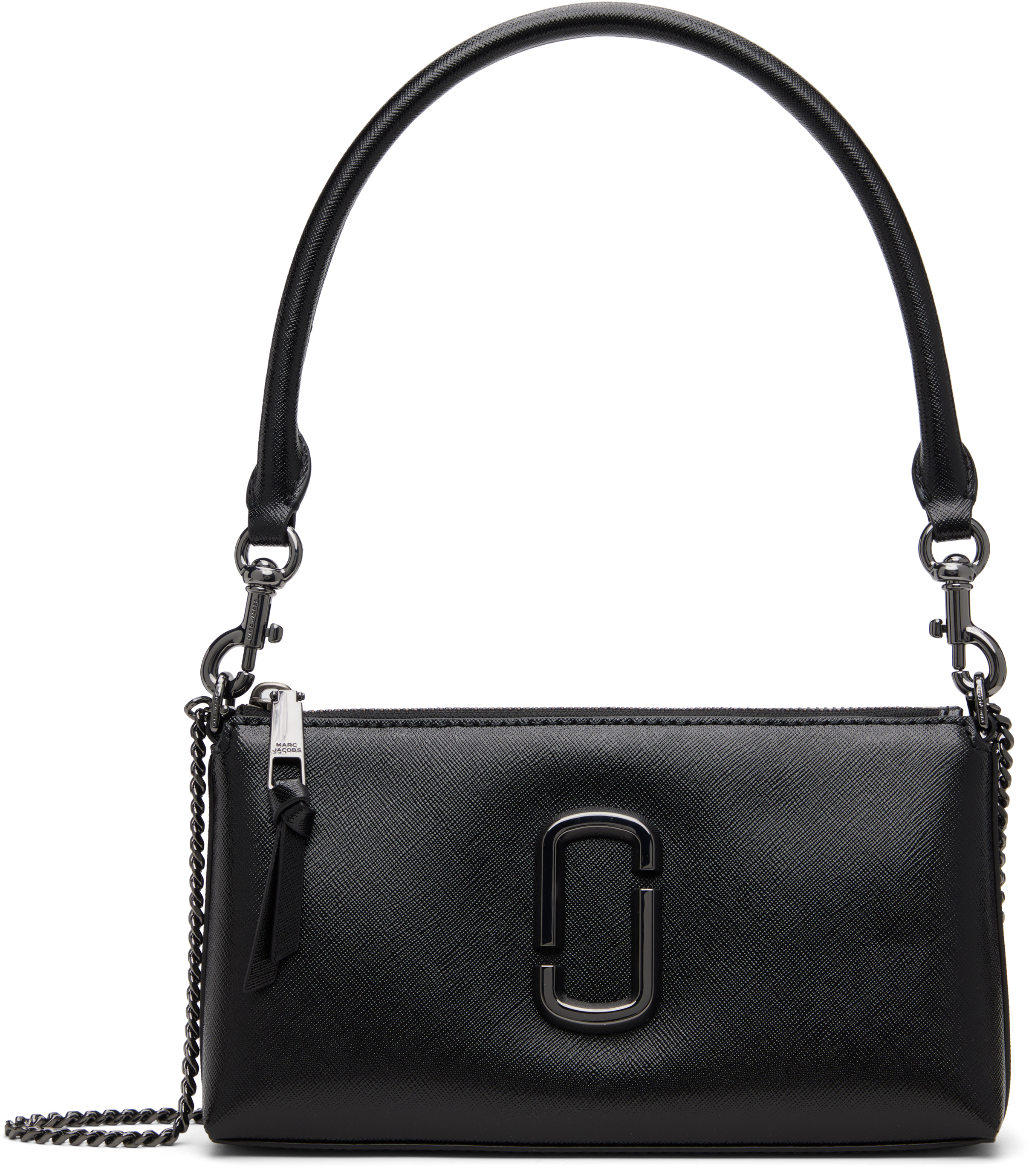 Marc Jacobs: Black 'The Snapshot DTM' Convertible Shoulder Bag