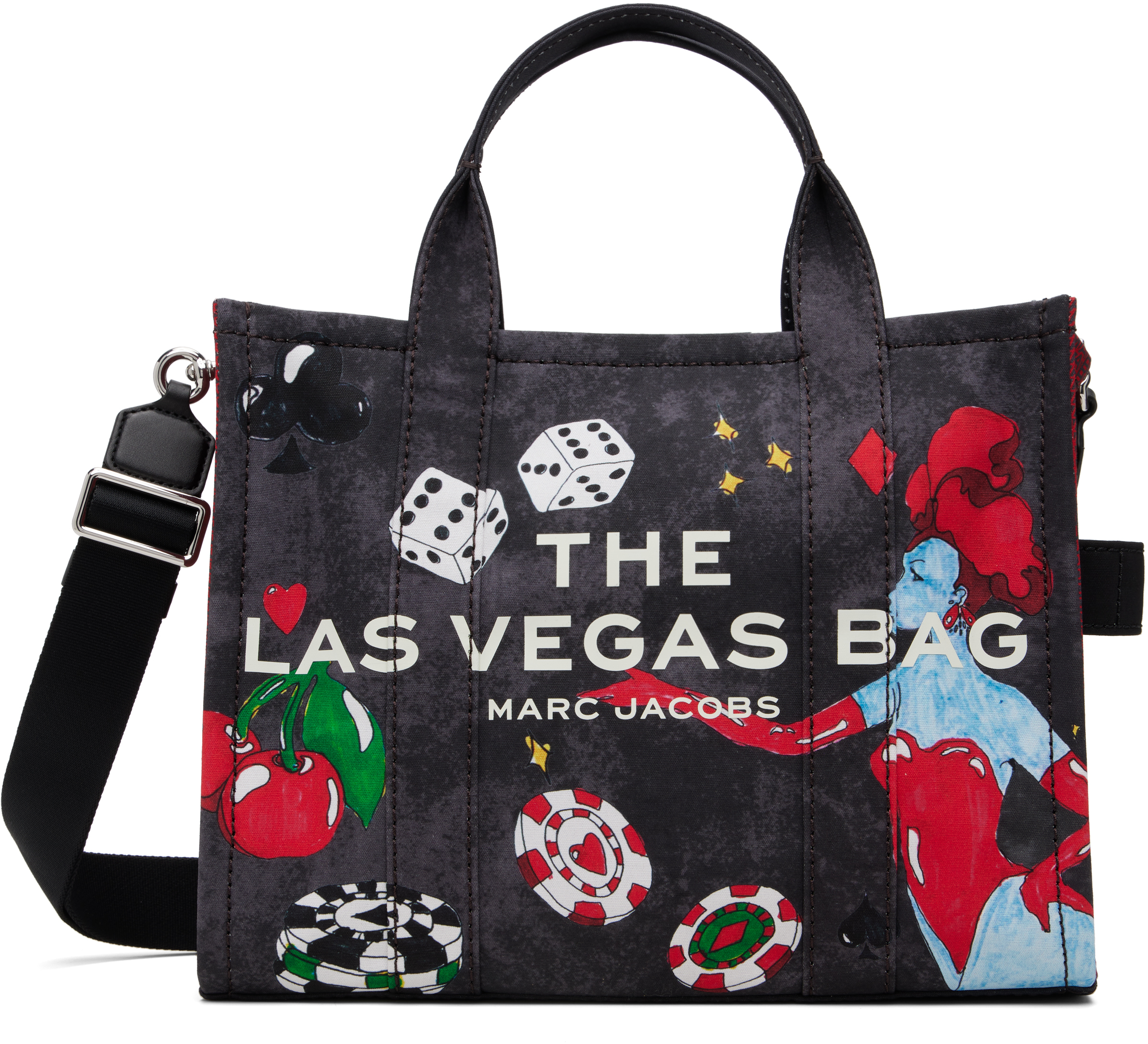 Marc Jacobs: SSENSE限定 グレー＆レッド 'The Las Vegas' City トート