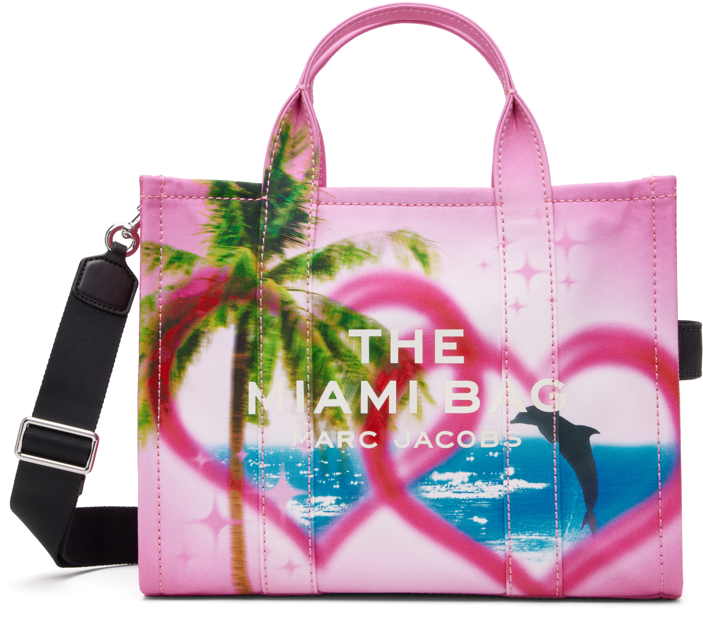 Marc Jacobs: SSENSE限定 ピンク 'The Miami' City トートバッグ