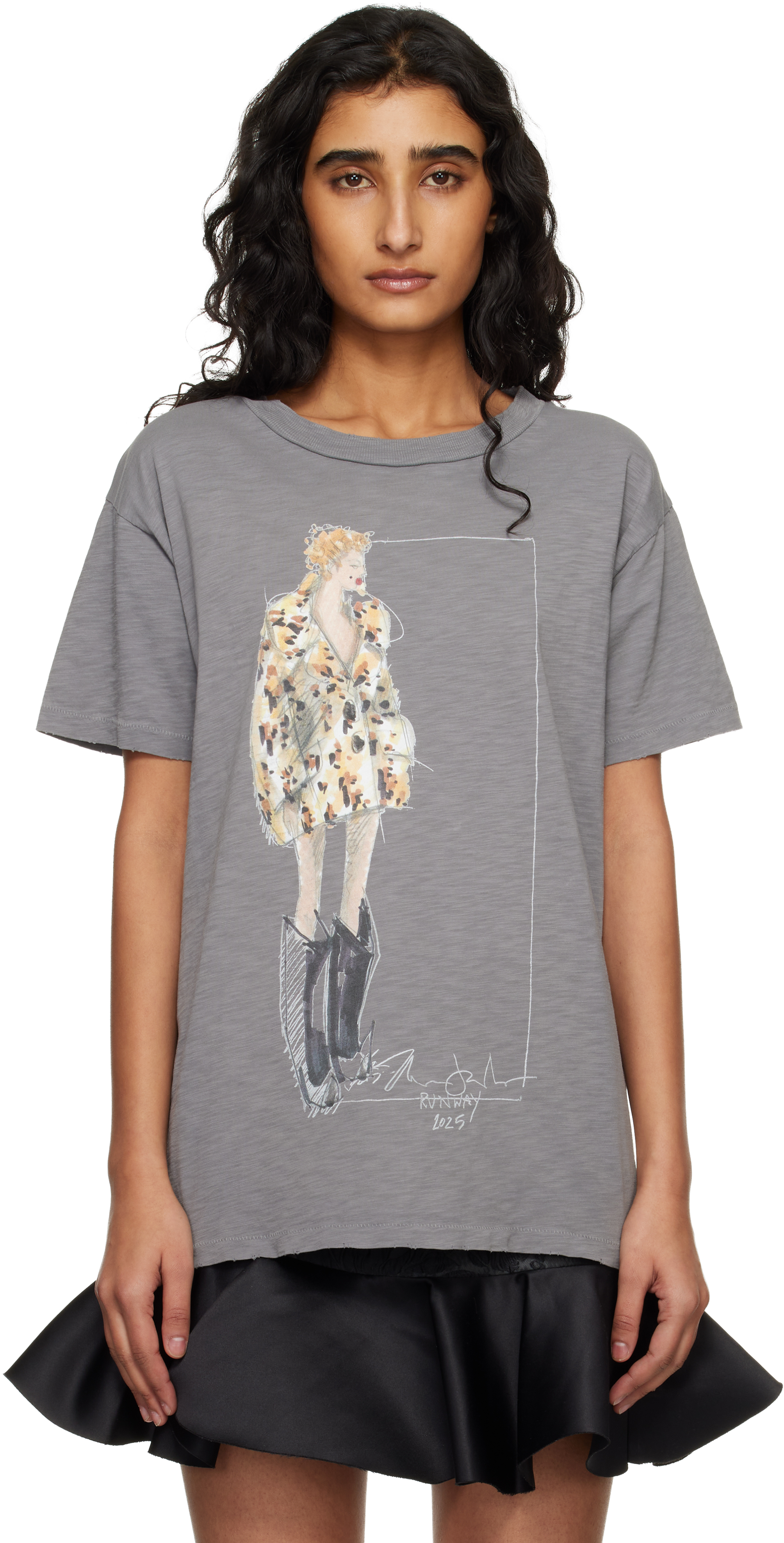 MARC JACOBS レディース Ｔシャツ Marc Jacobsのグレー 'Look 22' オーバーサイズ Tシャツがセール中