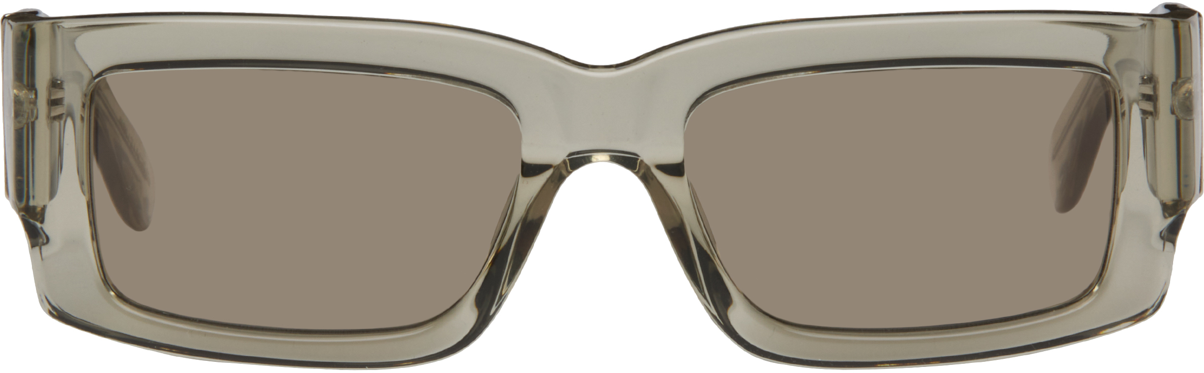 Retrosuperfuture Beige Notte Sunglasses In Green
