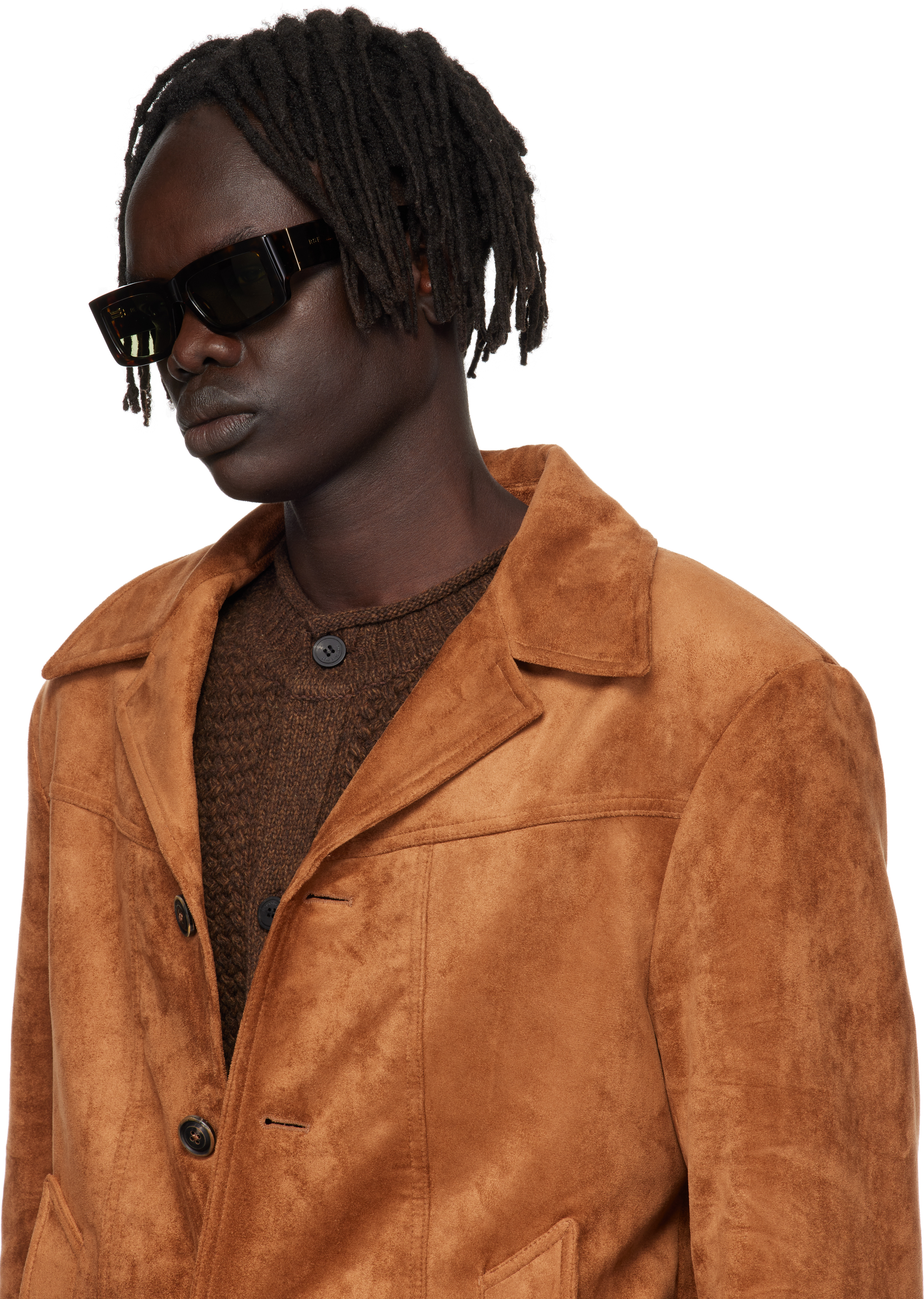 Retrosuperfuture Brown Notte Sunglasses In Brown