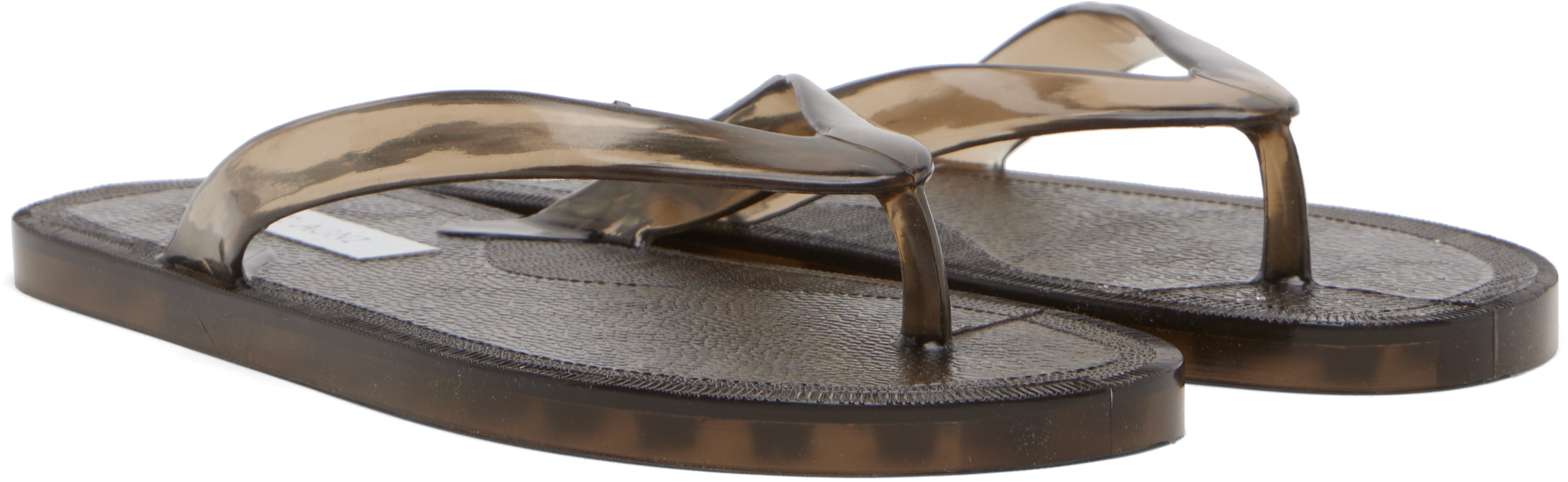 St Agni Gray Jelly Flip-flops In Brown