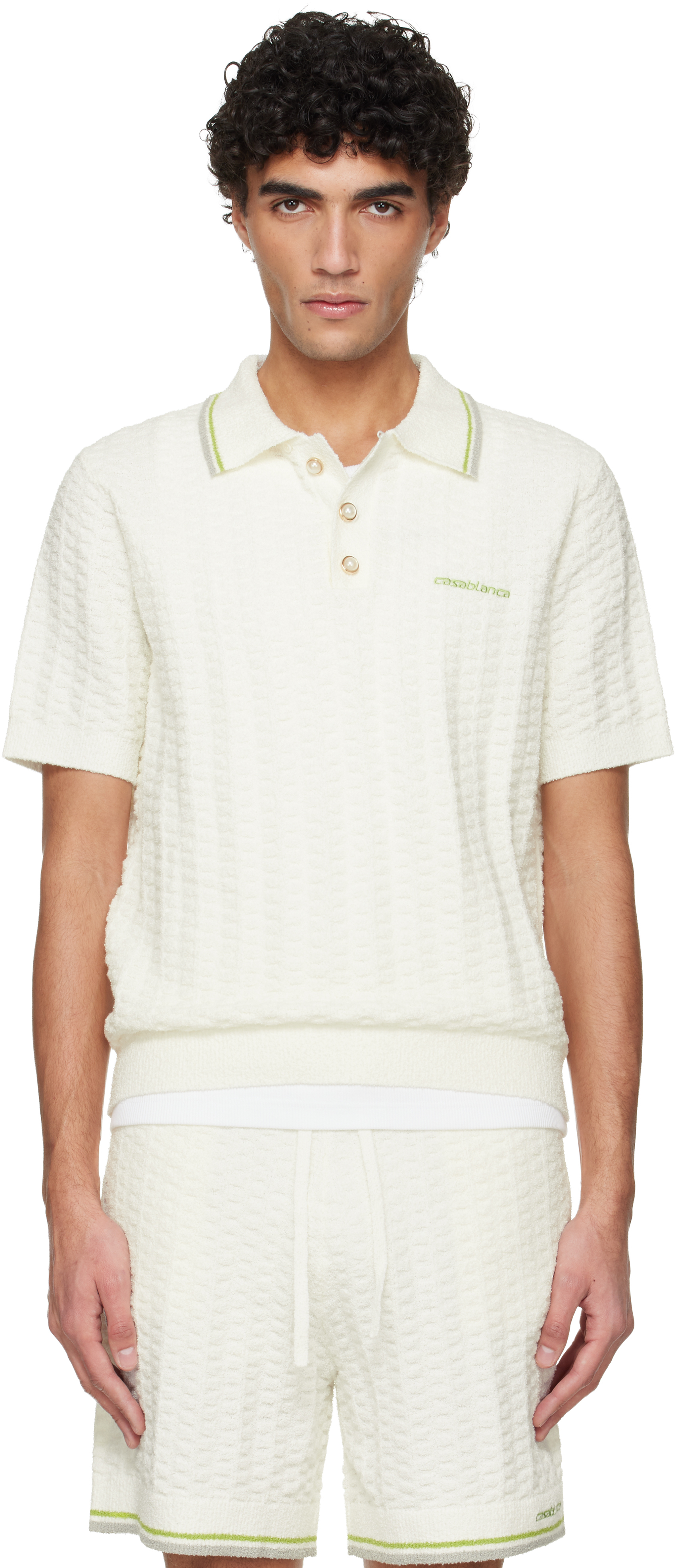 Off-White Tennis Boucle Polo