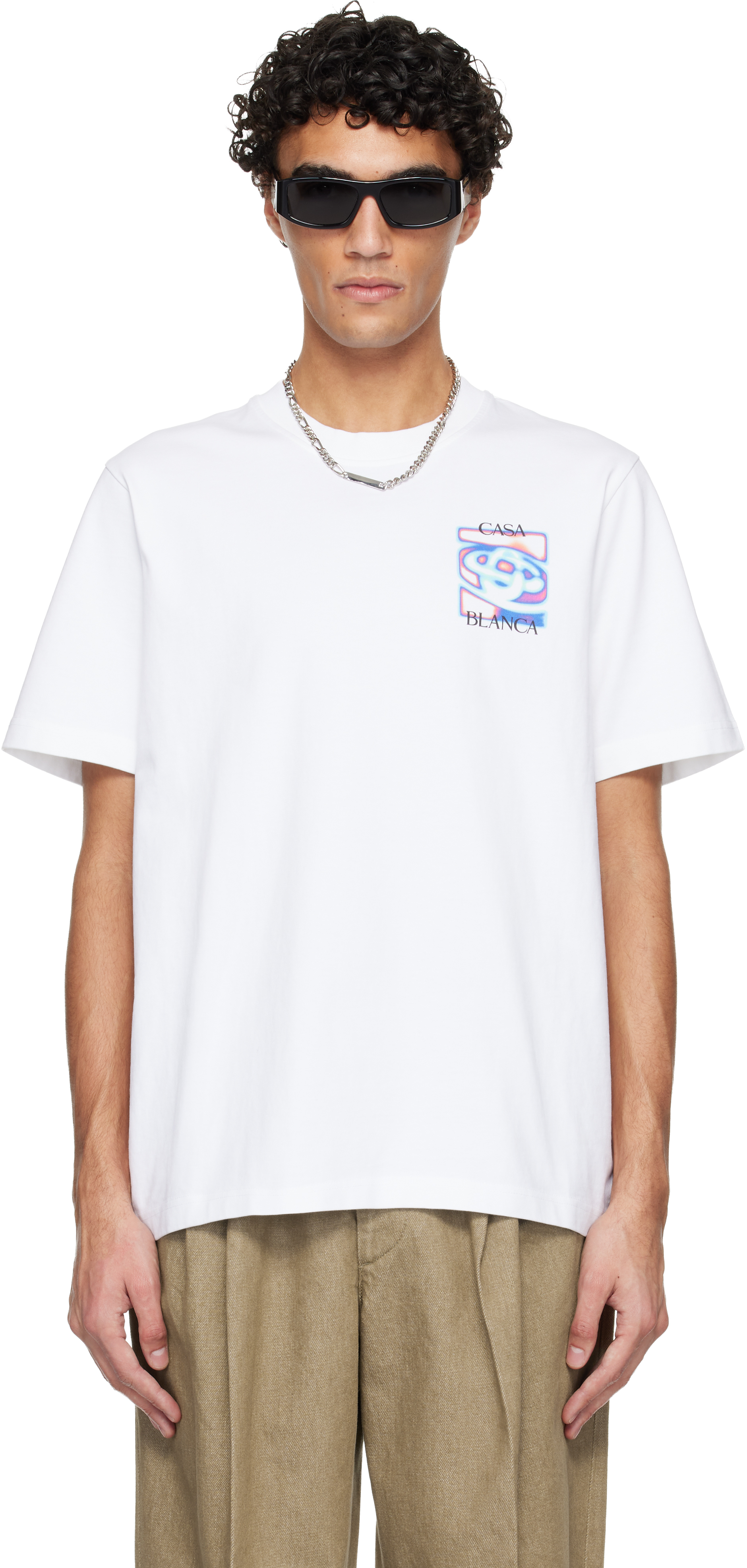 Casablancaのホワイト Heat Map Logo 半袖Tシャツがセール中