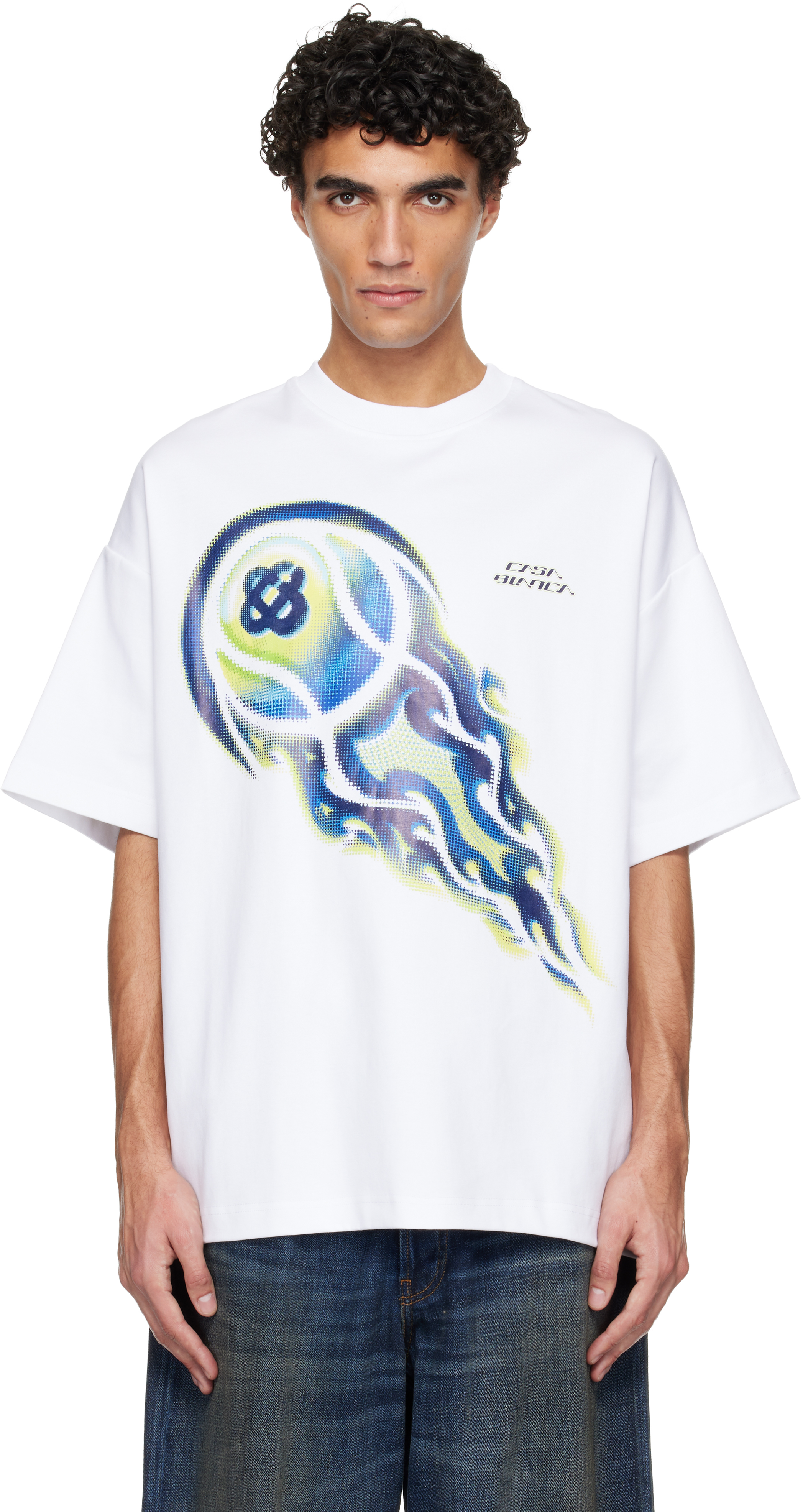 CASA BLANCA 半袖シャツ ホワイト CASA BLANCA 半袖シャツ ホワイト