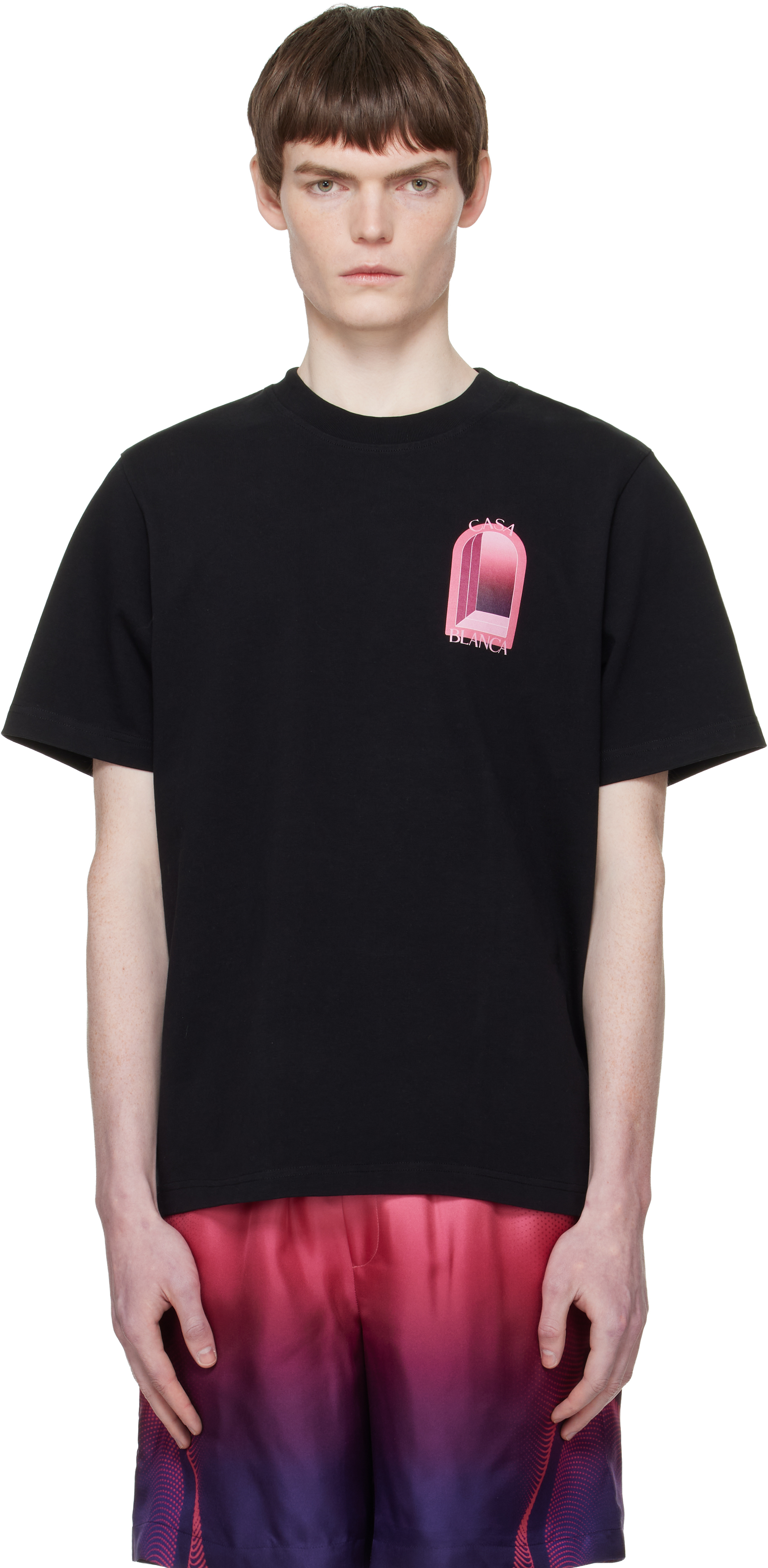 Black Arches Short Sleeve T‑Shirt by Casablanca on Sale