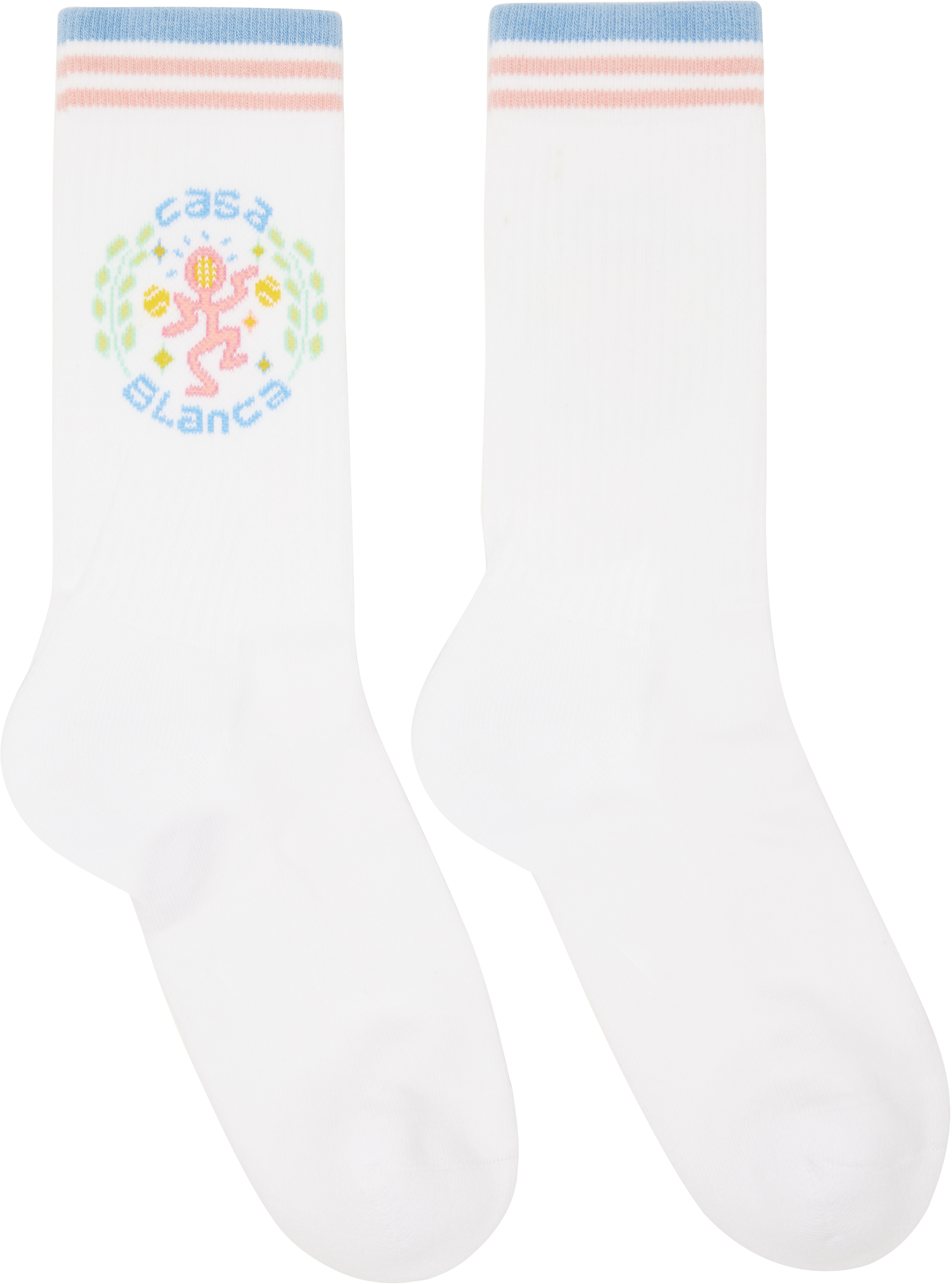 Casablanca: ホワイト Dance Joy ソックス | SSENSE 日本