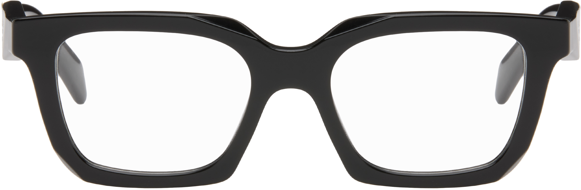 Black Square Glasses by Prada Eyewear on Sale