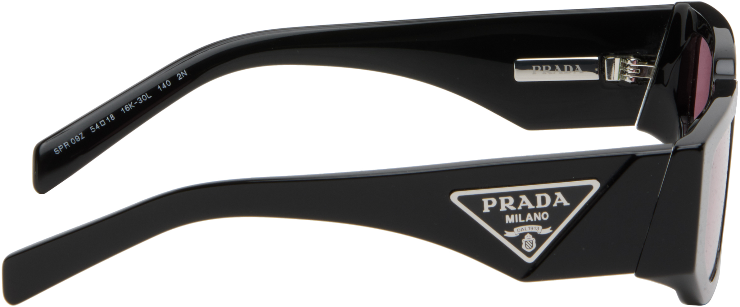 Prada Black Pr 09zs Sunglasses In Black