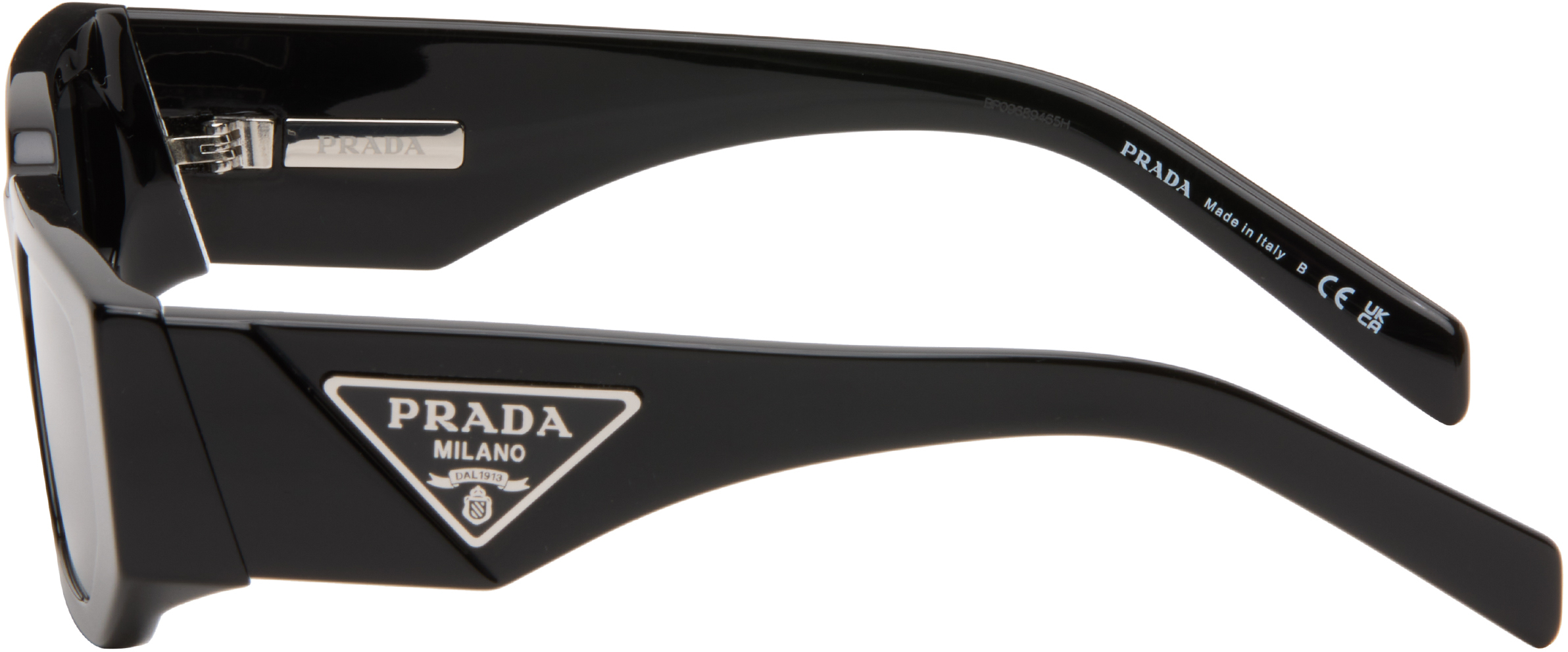 Prada Logo Full Frame Sunglasses In Black