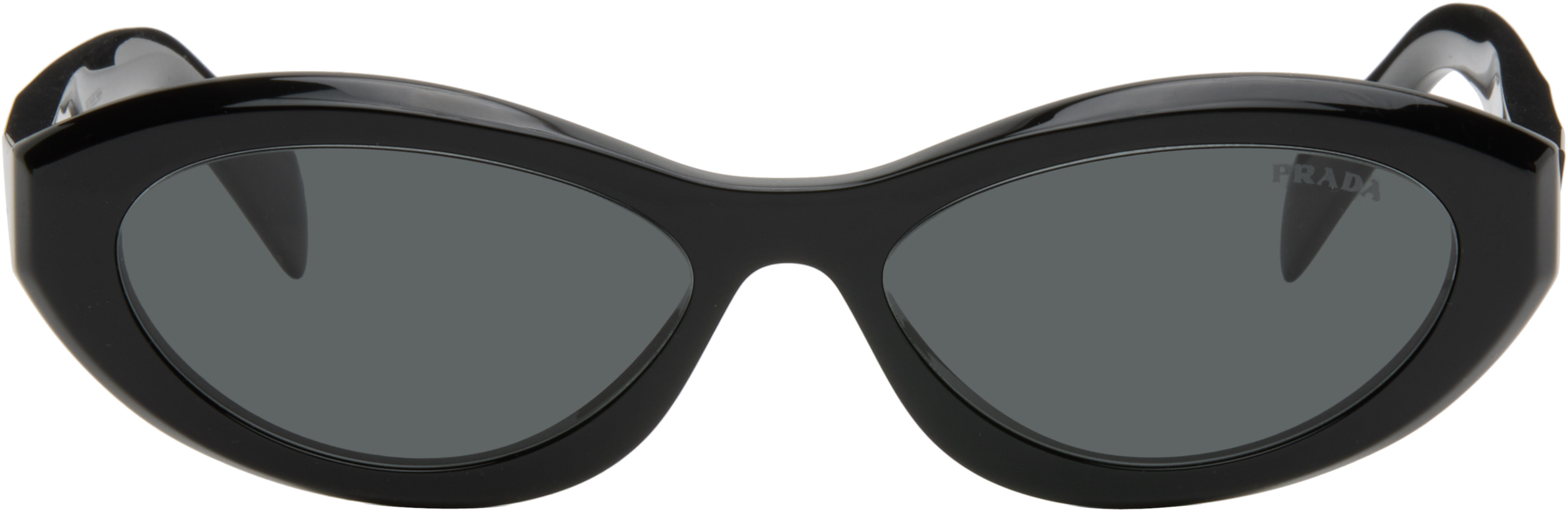 Prada Black ' Symbole' Sunglasses In Black