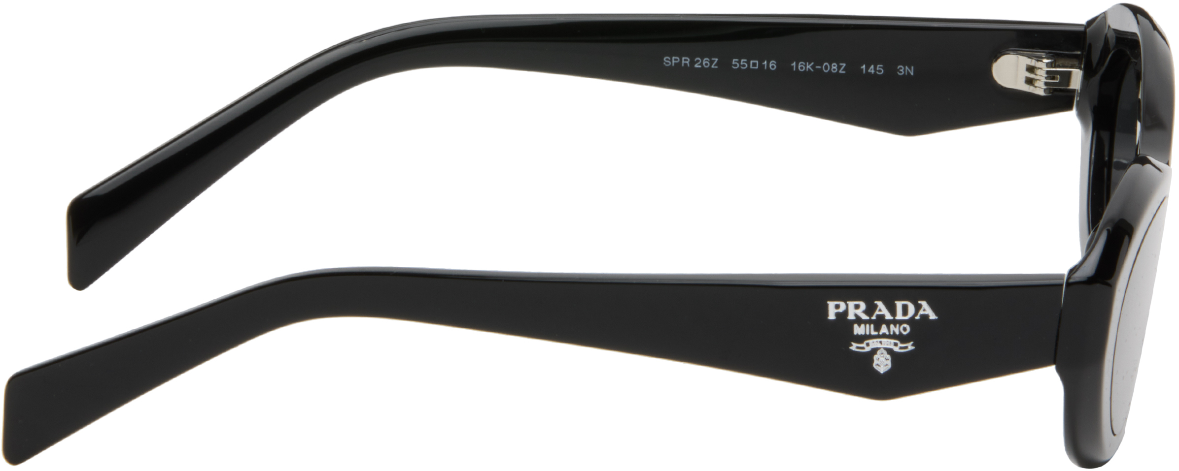 Prada Black ' Symbole' Sunglasses In Black