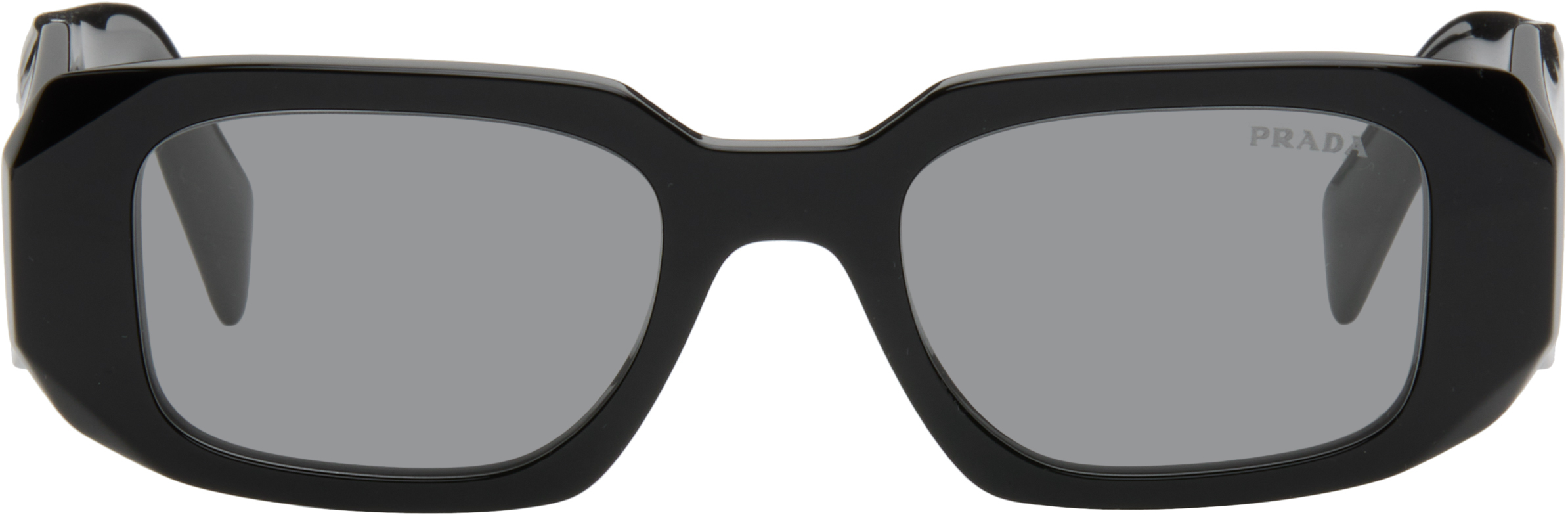 Prada Black ' Symbole' Sunglasses In Black