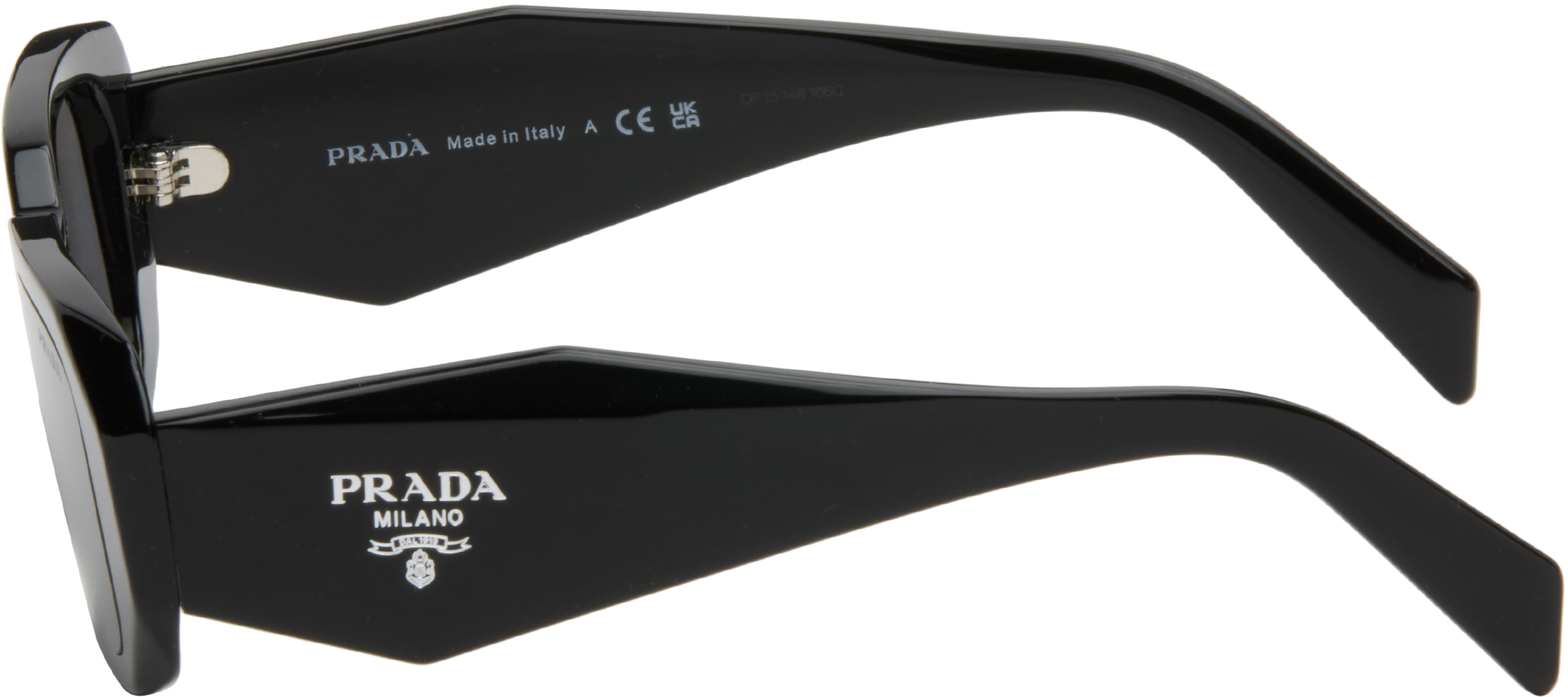 Prada Black ' Symbole' Sunglasses In Black