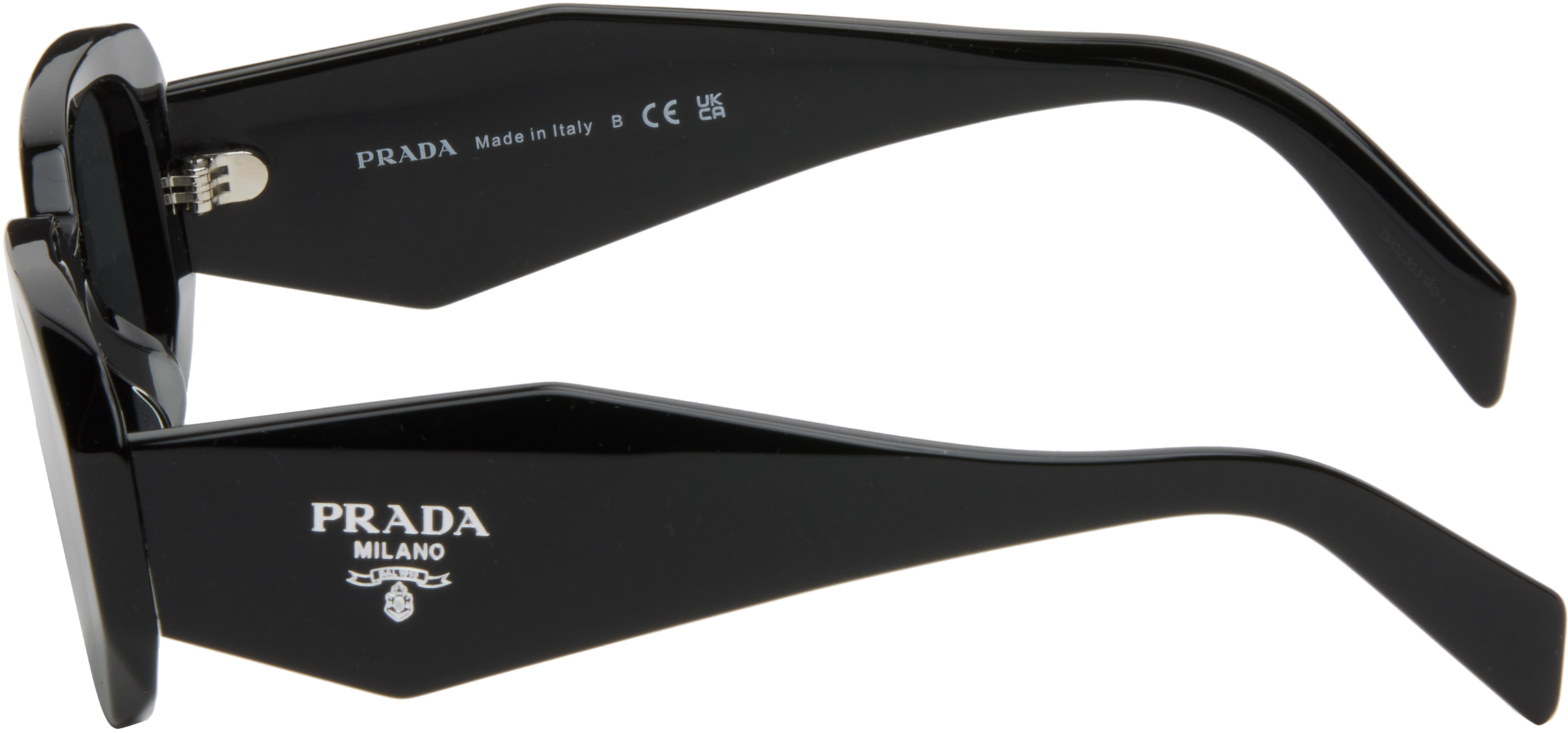 Prada Black ' Symbole' Sunglasses In Black