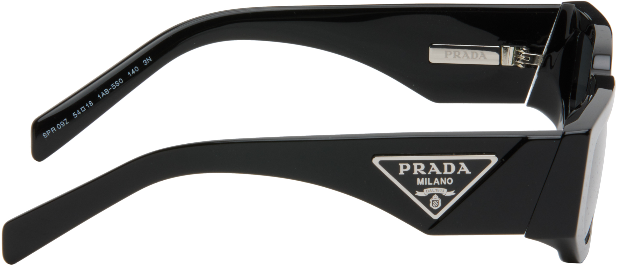 Prada Eyewear Rectangular-frame Sunglasses In Black