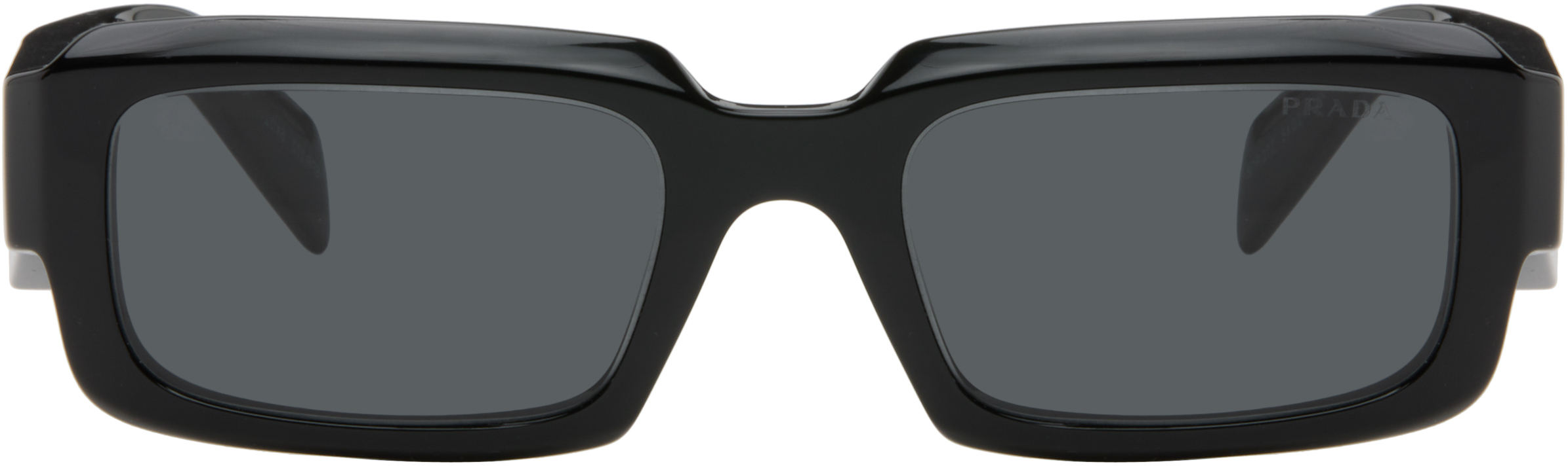 Prada Eyewear: ブラック 'Prada Symbole' サングラス | SSENSE 日本