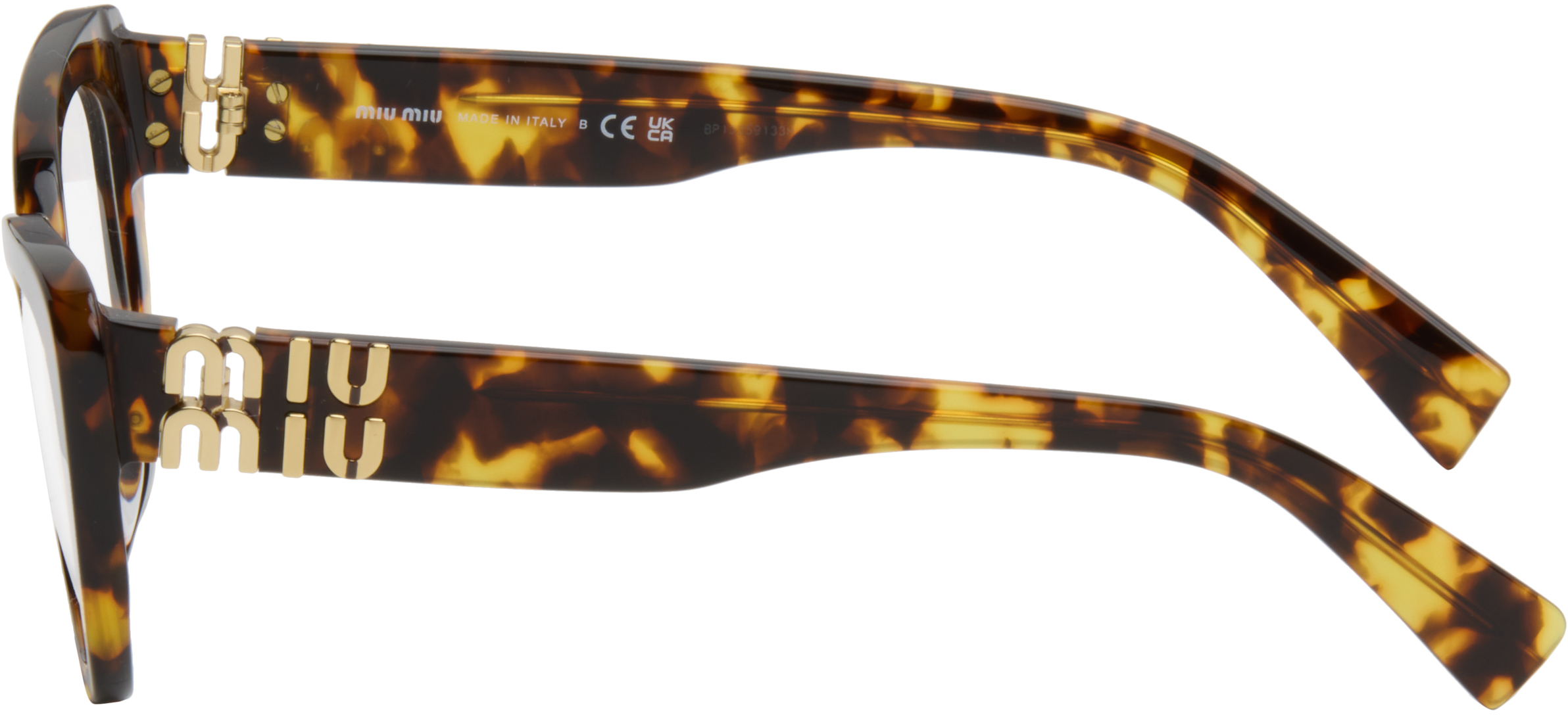 Miu Miu Brown Cat Eye Acetate Sunglasses In Brown