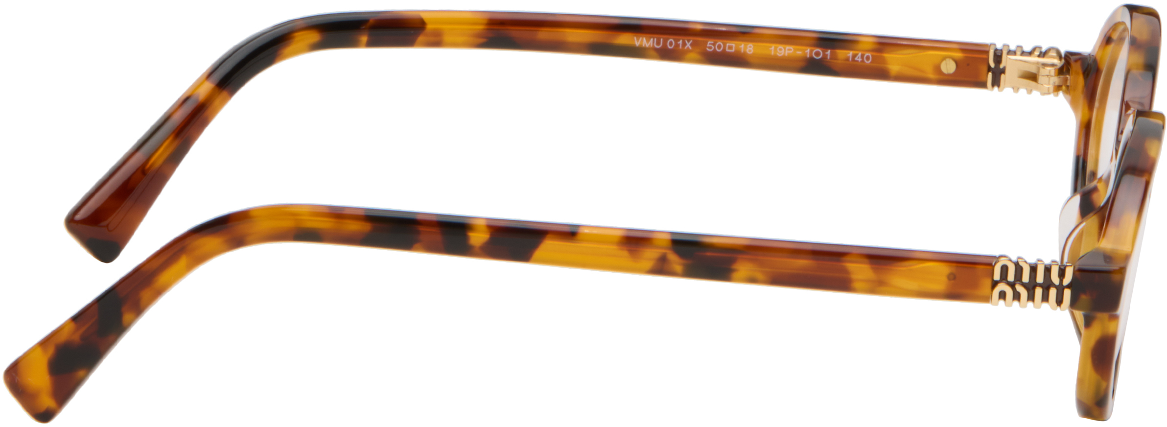 Miu Miu Brown Miu Regard Glasses In Brown