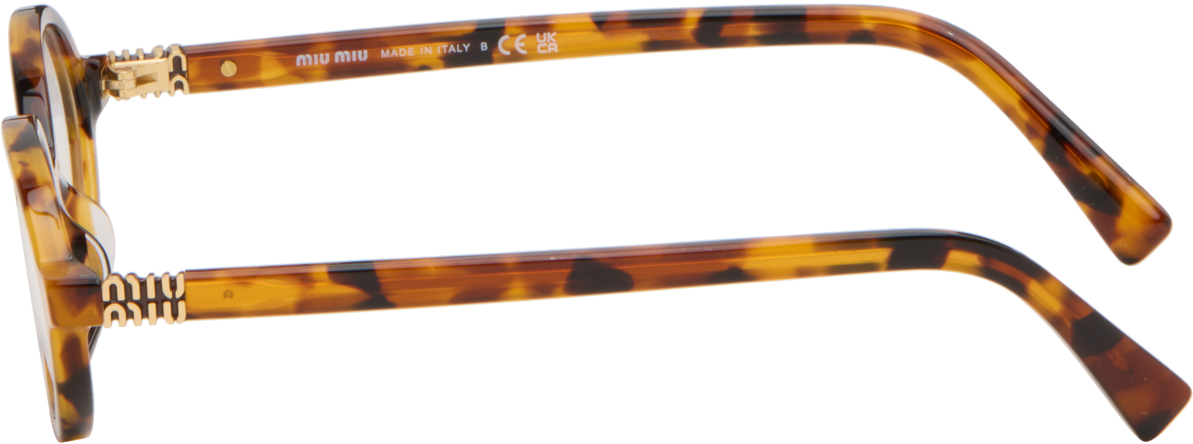 Miu Miu Brown Miu Regard Glasses In Brown