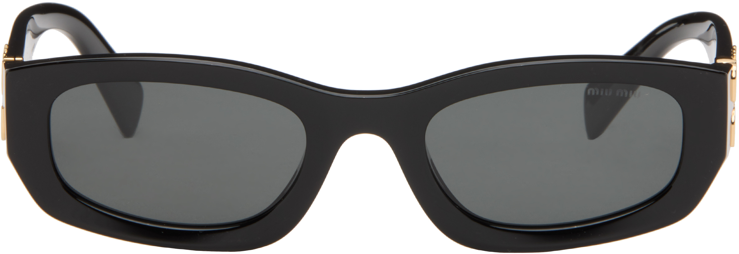Miu Miu スクエアフレームサングラス 黒 Miu Miu Eyewear スクエアフレーム サングラス | ブラック | FARFETCH JP