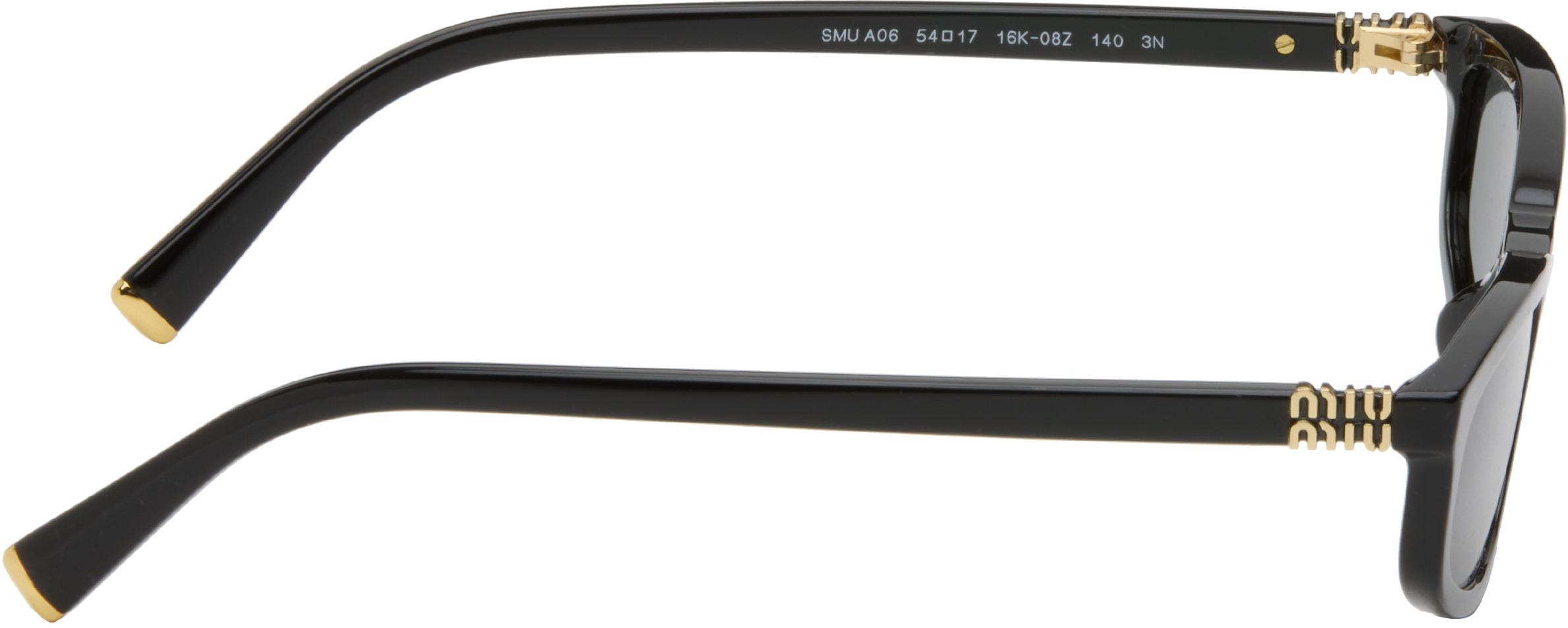 Miu Miu Black Miu Regard Sunglasses In Black