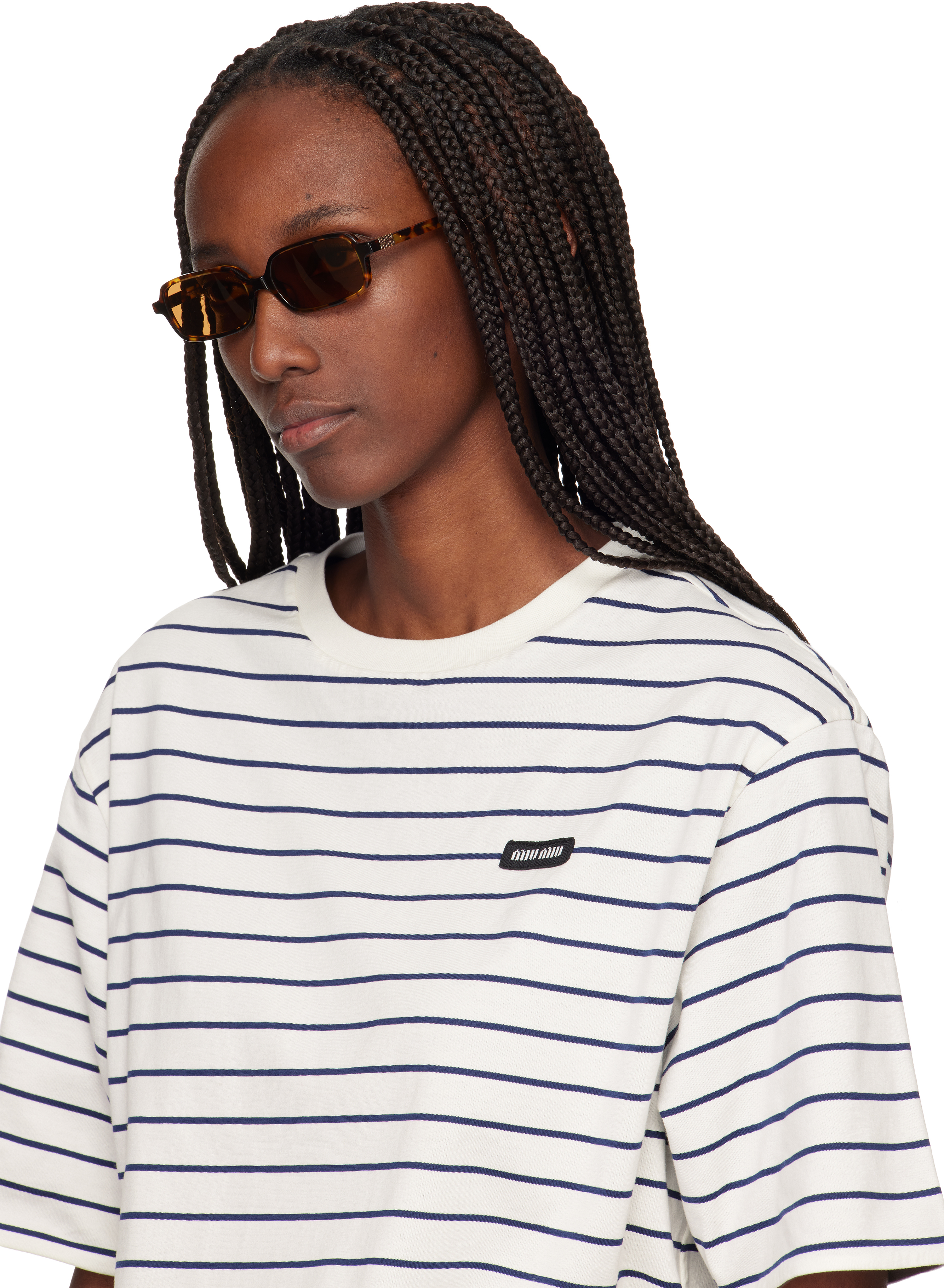 Miu Miu Miu Regard Sunglasses In Camel Beige Lenses