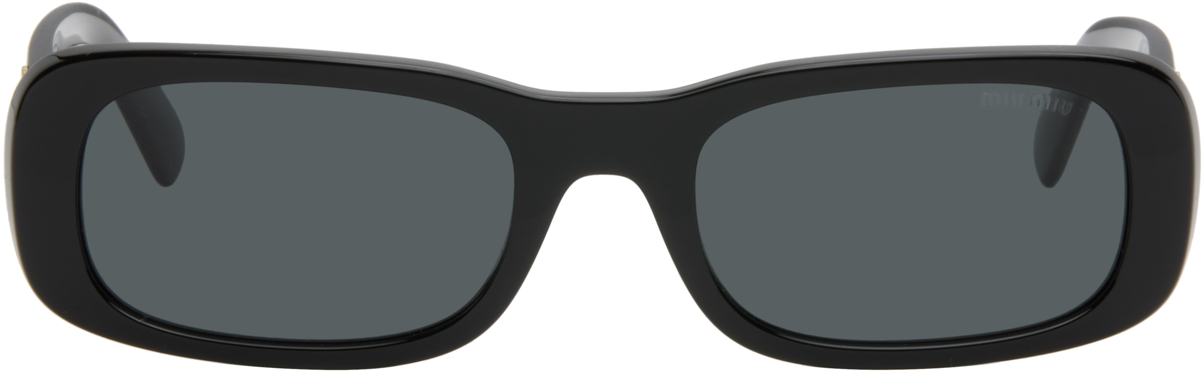 Miu Miu Eyewearのブラック アセテート スクエアサングラスがセール中