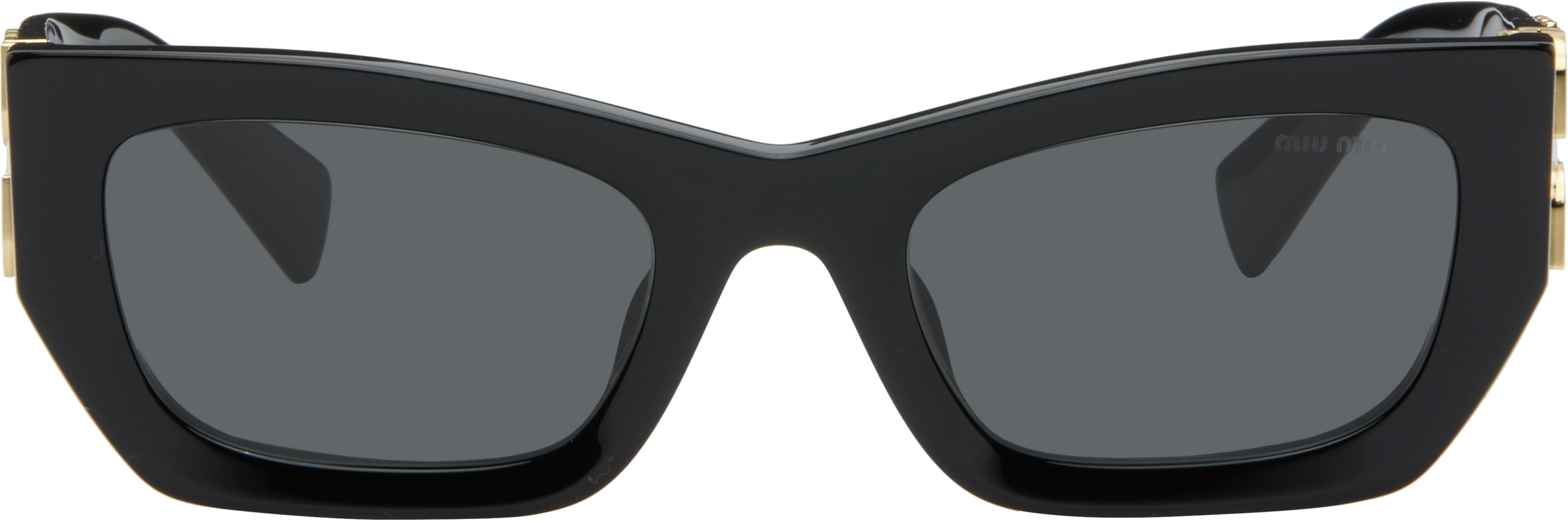 Miu Miu Black Miu Glimpse Sunglasses