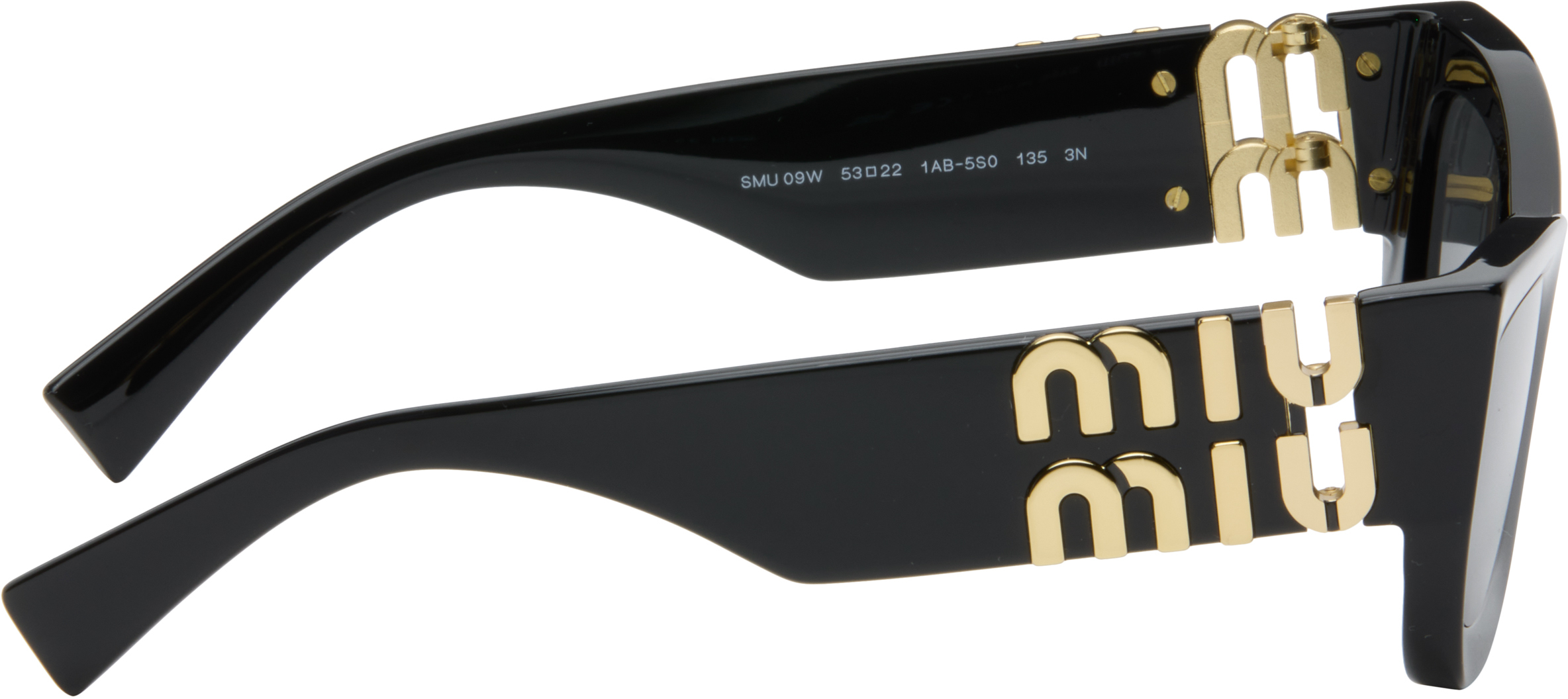 Miu Miu Black Miu Glimpse Sunglasses